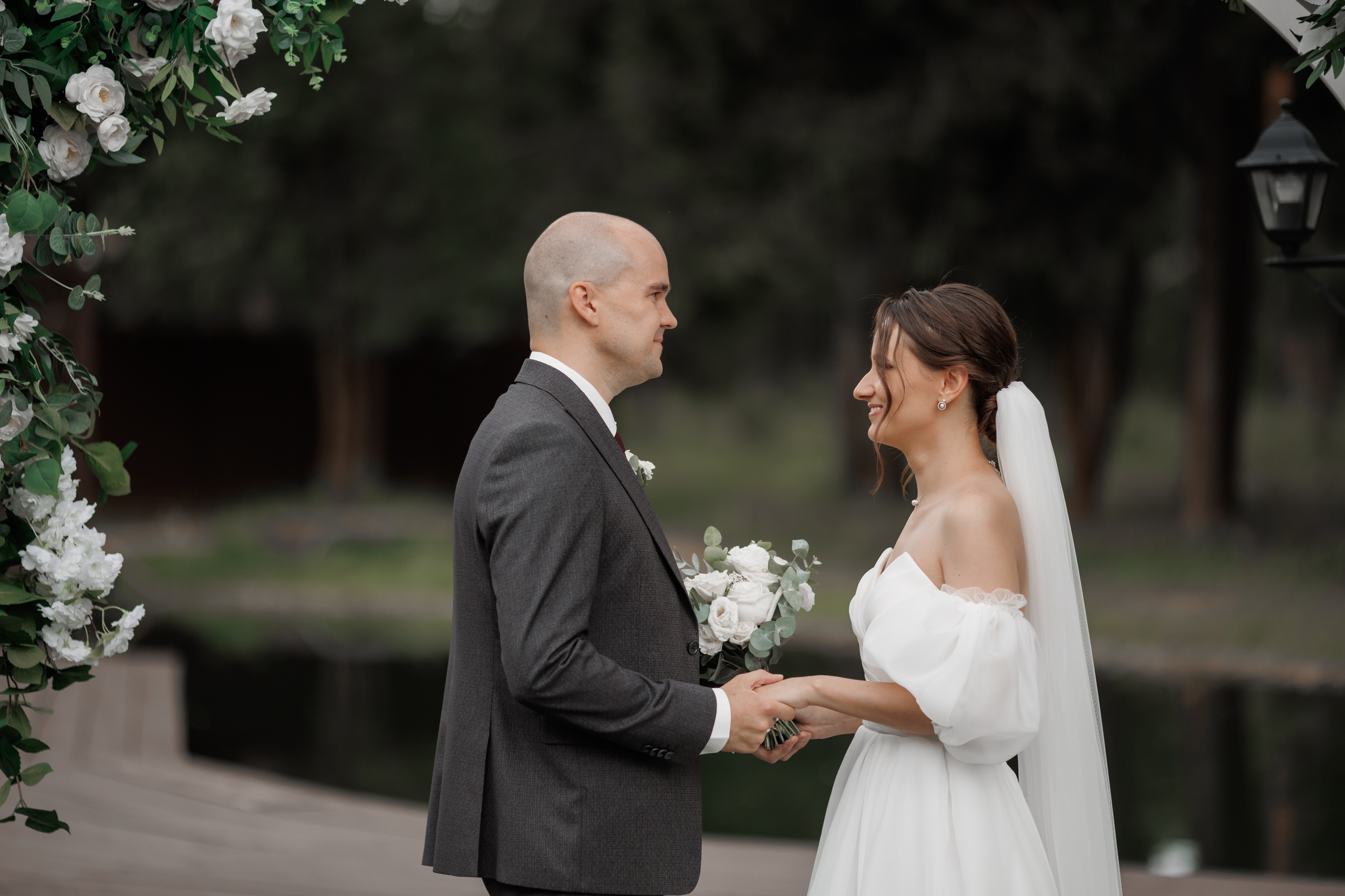 Полина и Дмитрий, загородный клуб «Барин», ЗАГС в г. Пушкино. Свадебный и репортажный фотограф (Москва, Королев и другие)