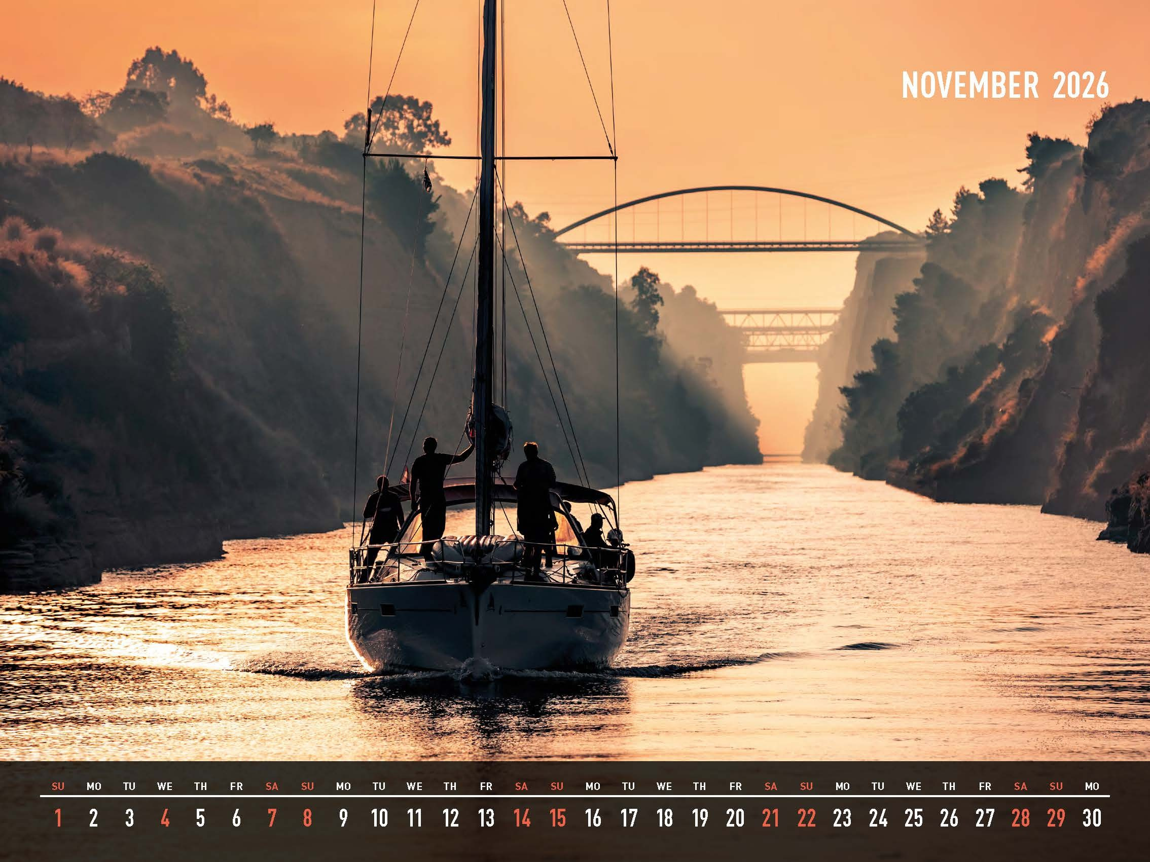 Corinth canal / Greece / Nov 2019