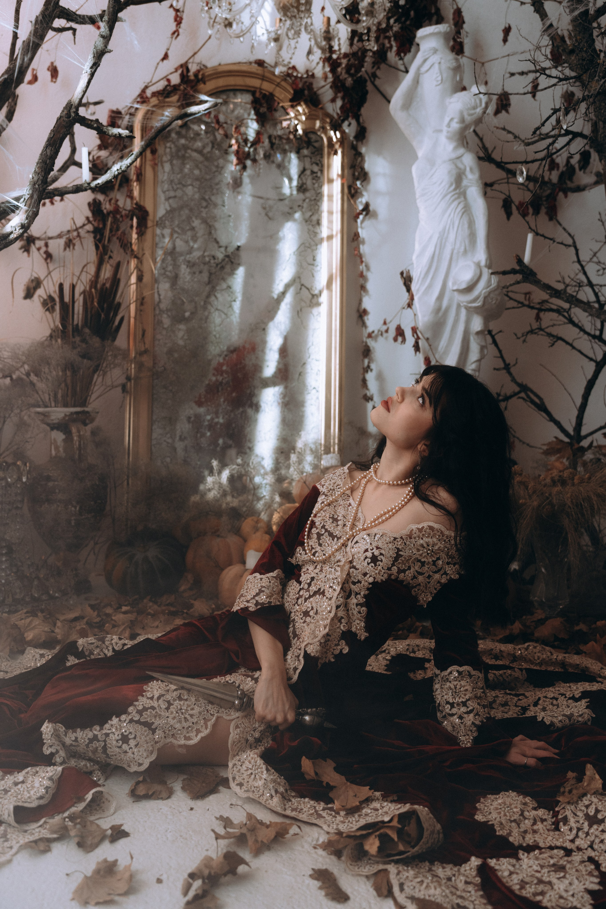 Готическая фотосессия в фотостудии. Портретный свадебный фотограф Крым | Евгения Щитенко