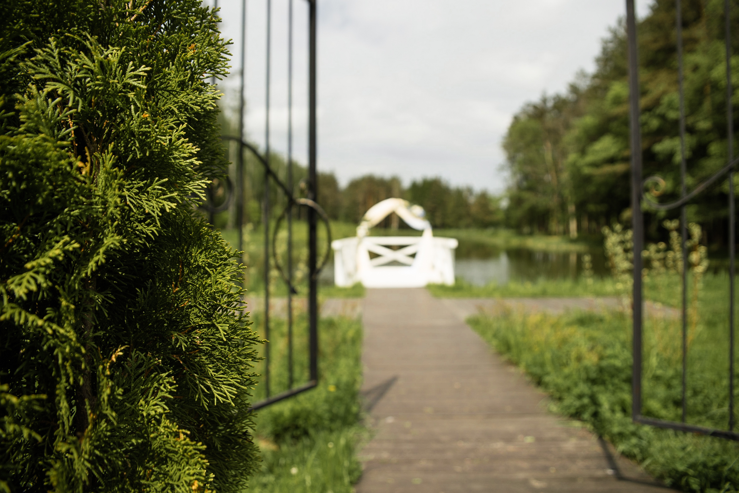 Выездная регистрация в доме у озера. Фотограф Москва