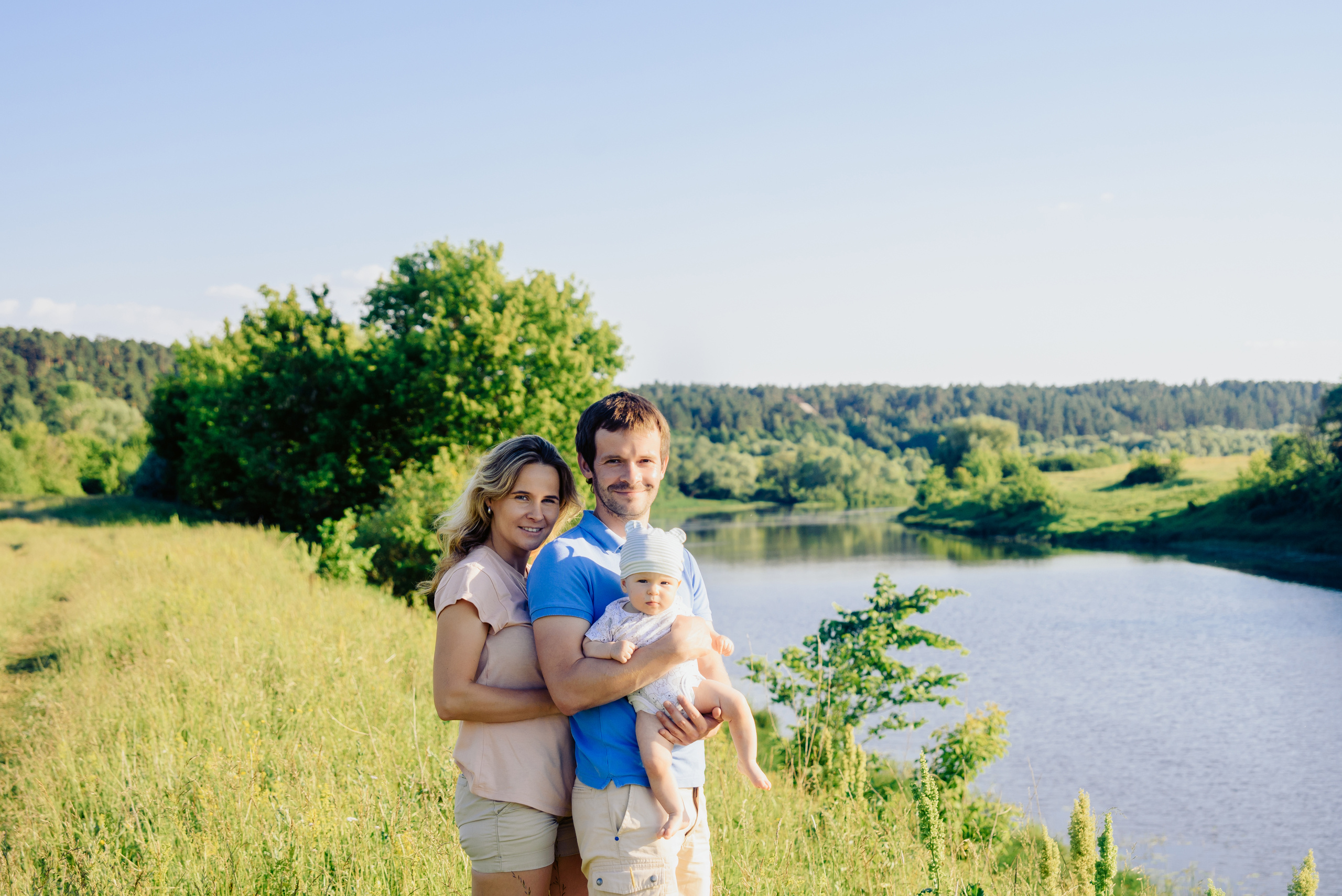 Семейная фотосессия на природе. Фотограф Москва