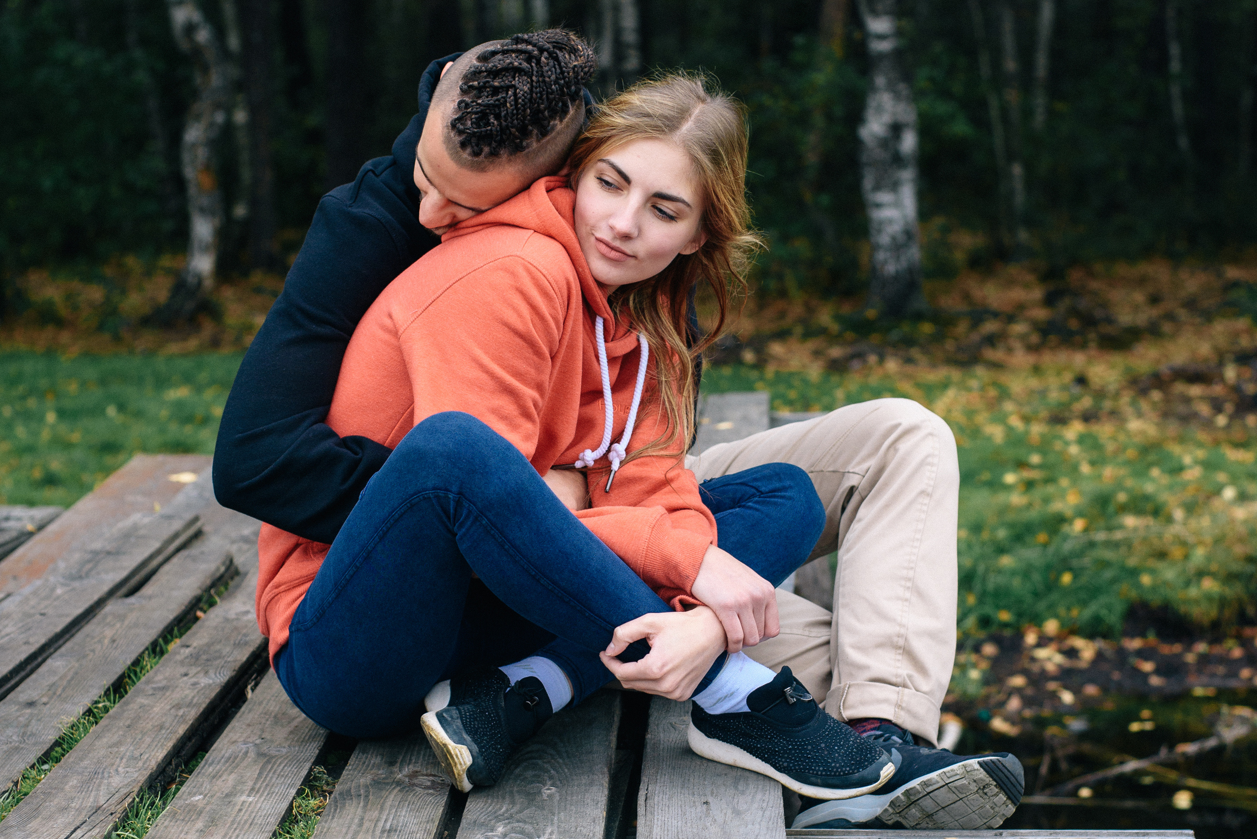 Фотосессия love story на природе. Фотограф Москва