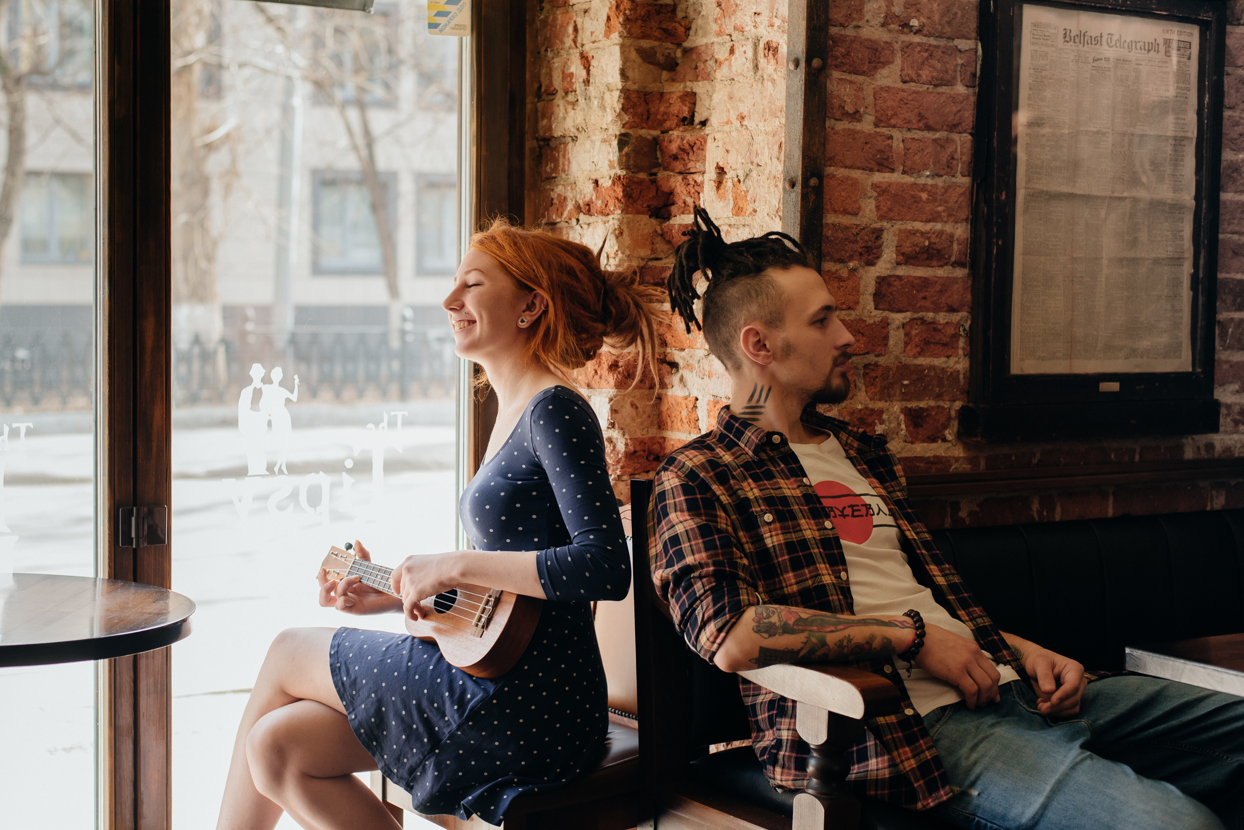 Фотосессия love story в кафе. Фотограф Москва