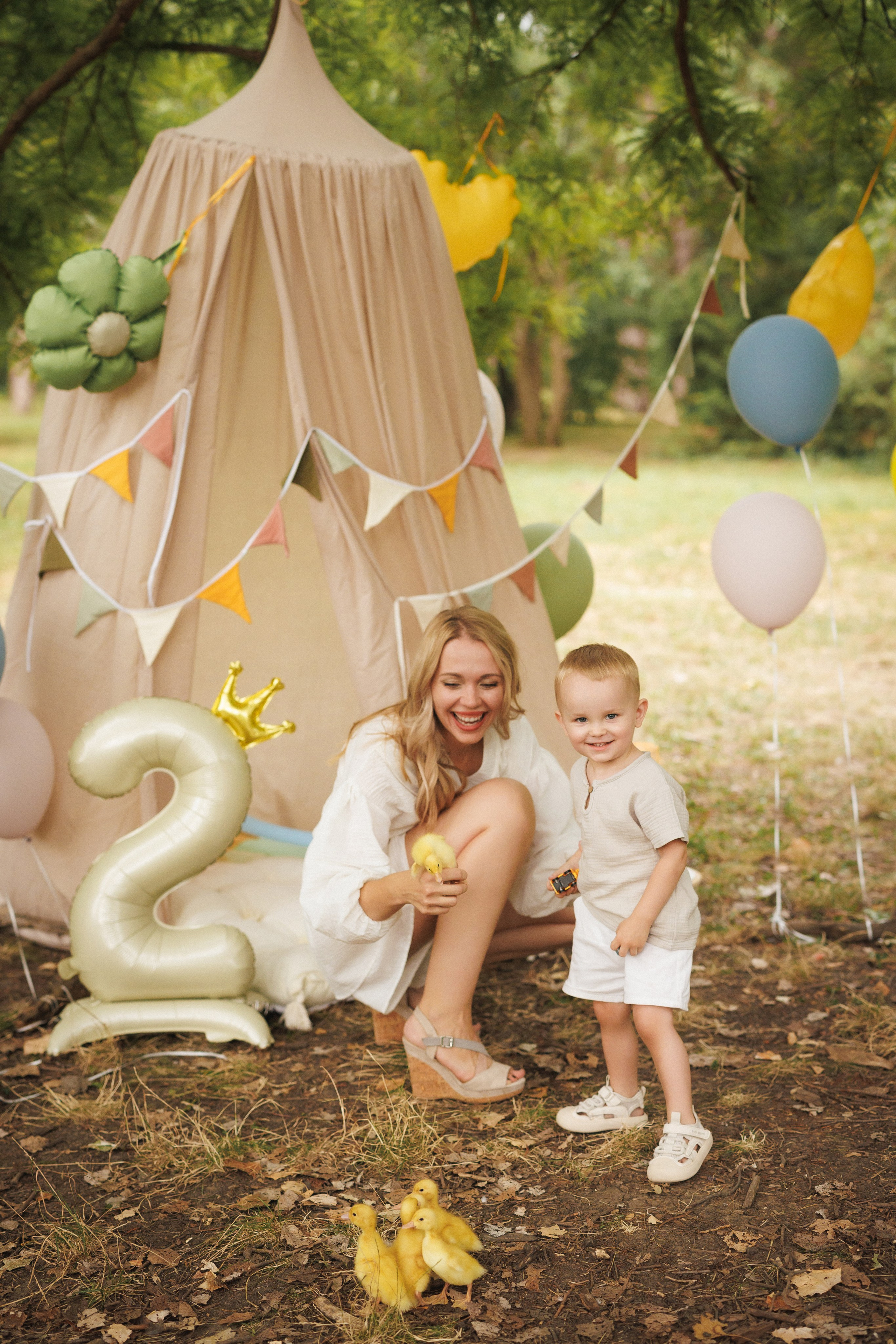 Детская, семейная фотосессия для именинников в парке, город Краснодар. Семейный и детский фотограф в Краснодаре Анна Трашкова
