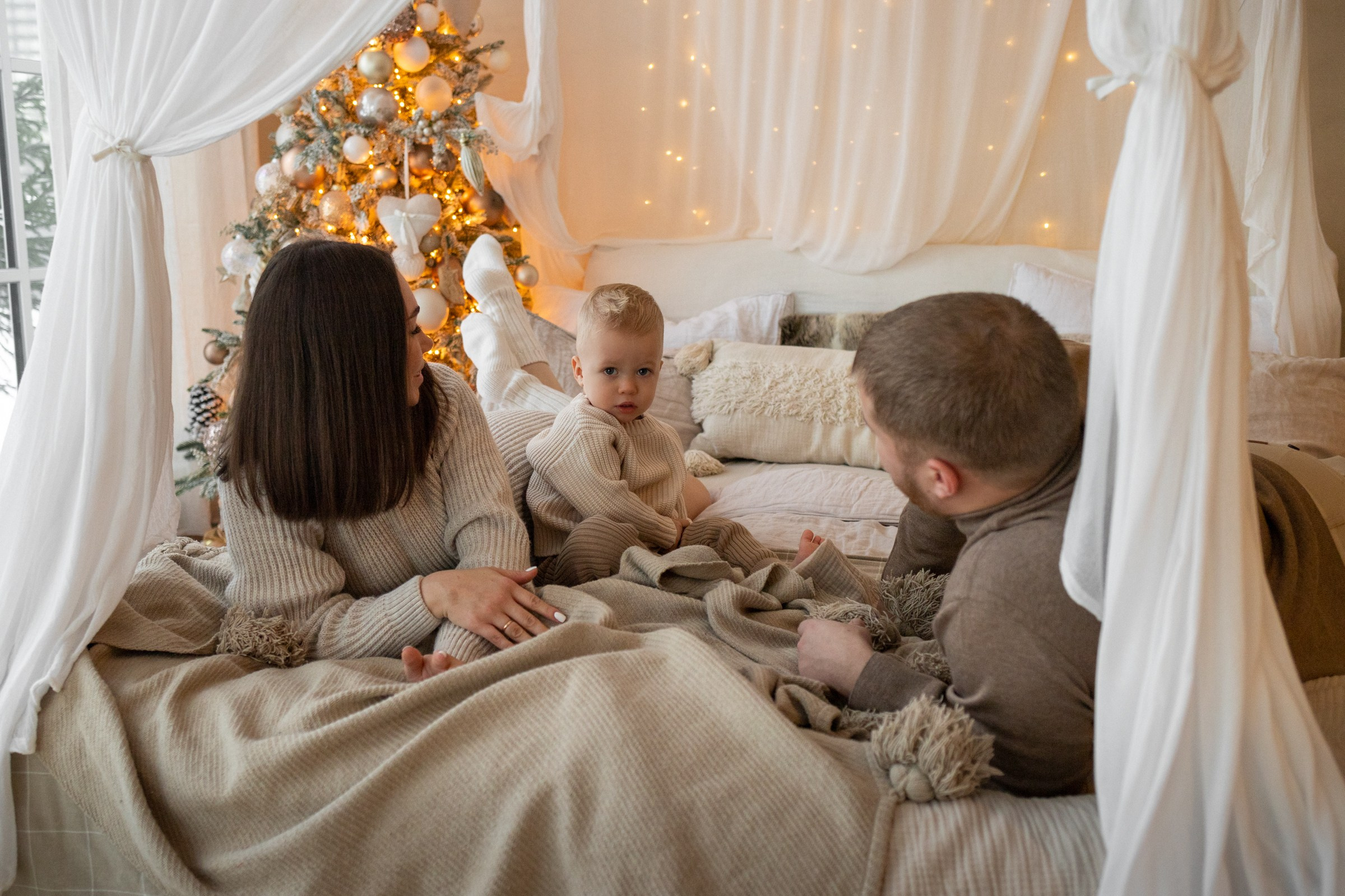 Семейная новогодняя. Портретный фотограф в Санкт-Петербурге