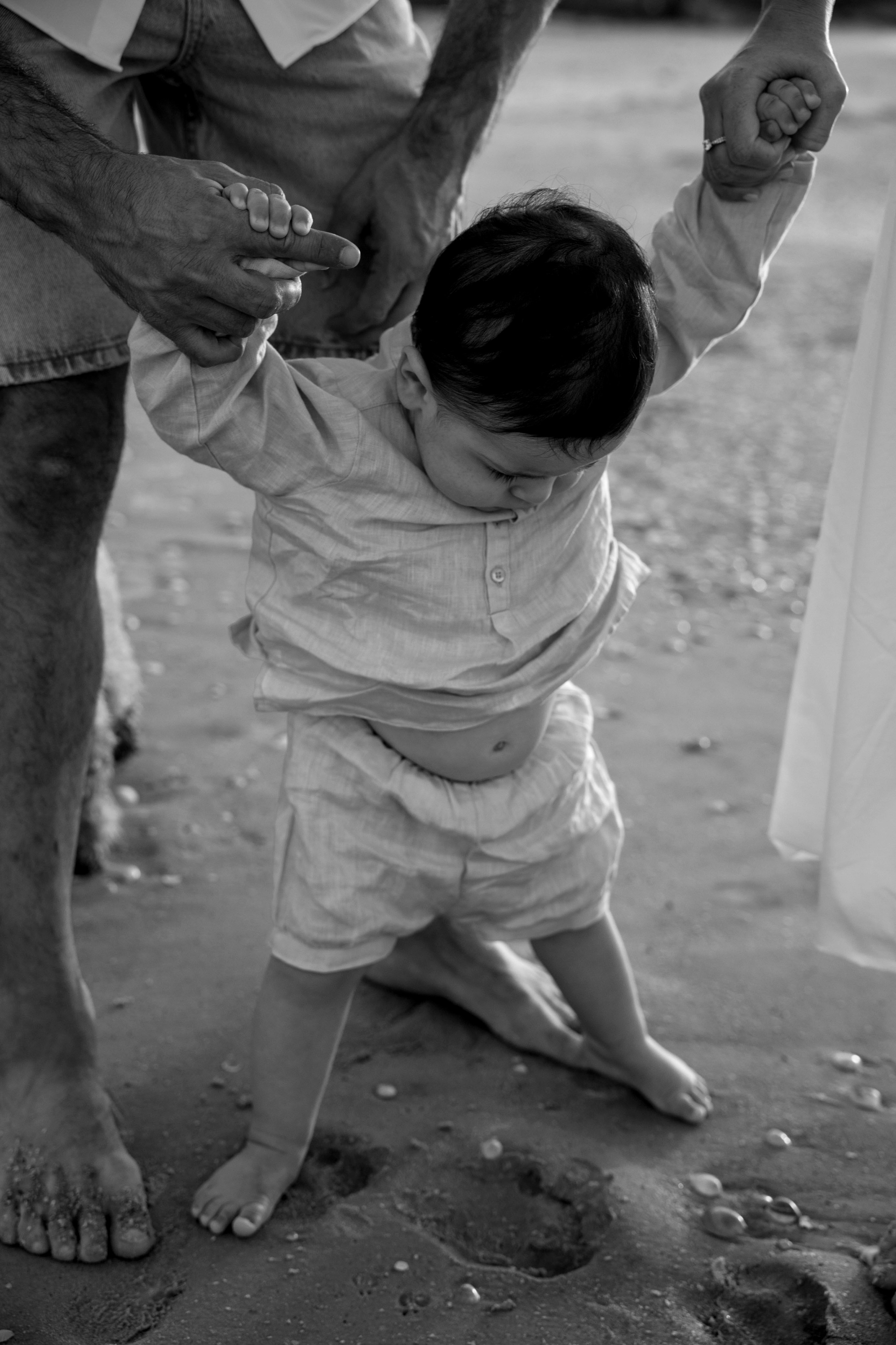 First year family photos near the sea. Главная