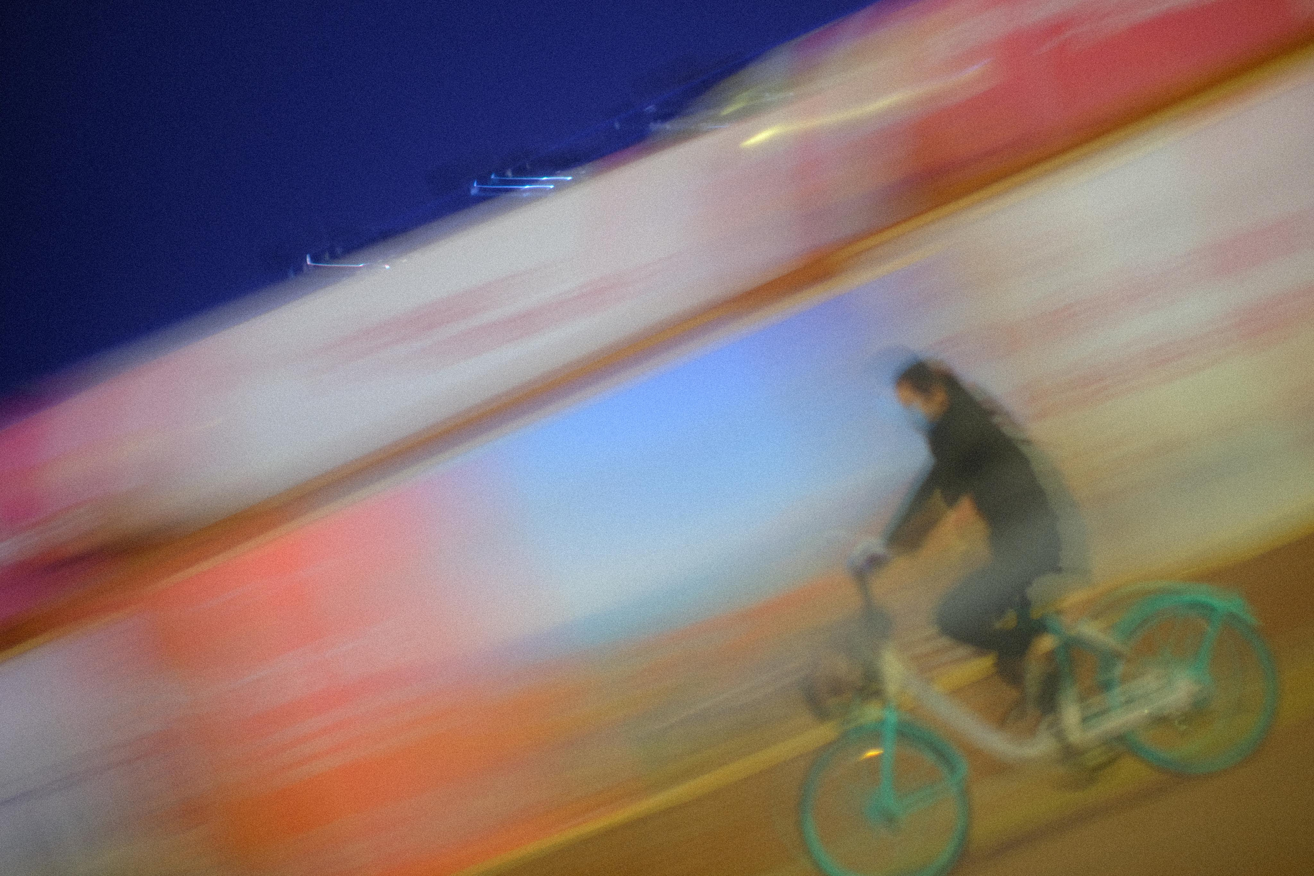 City lights. Photographer in Guangzhou, China