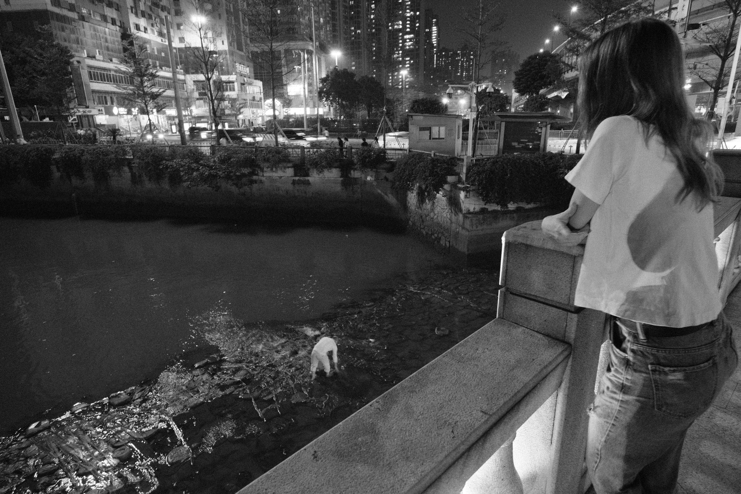 Black and white. Photographer in Guangzhou, China