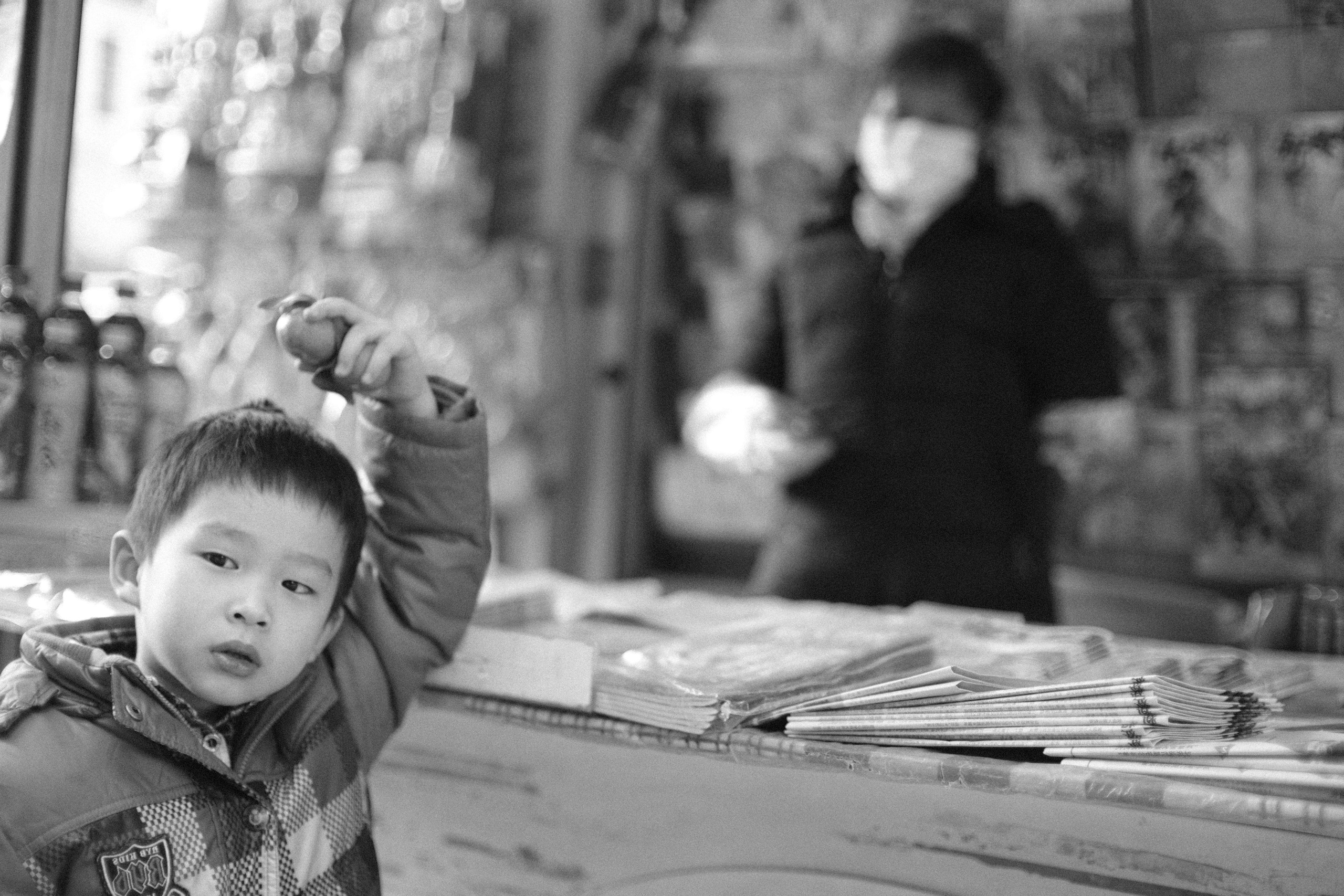 Black and white. Photographer in Guangzhou, China