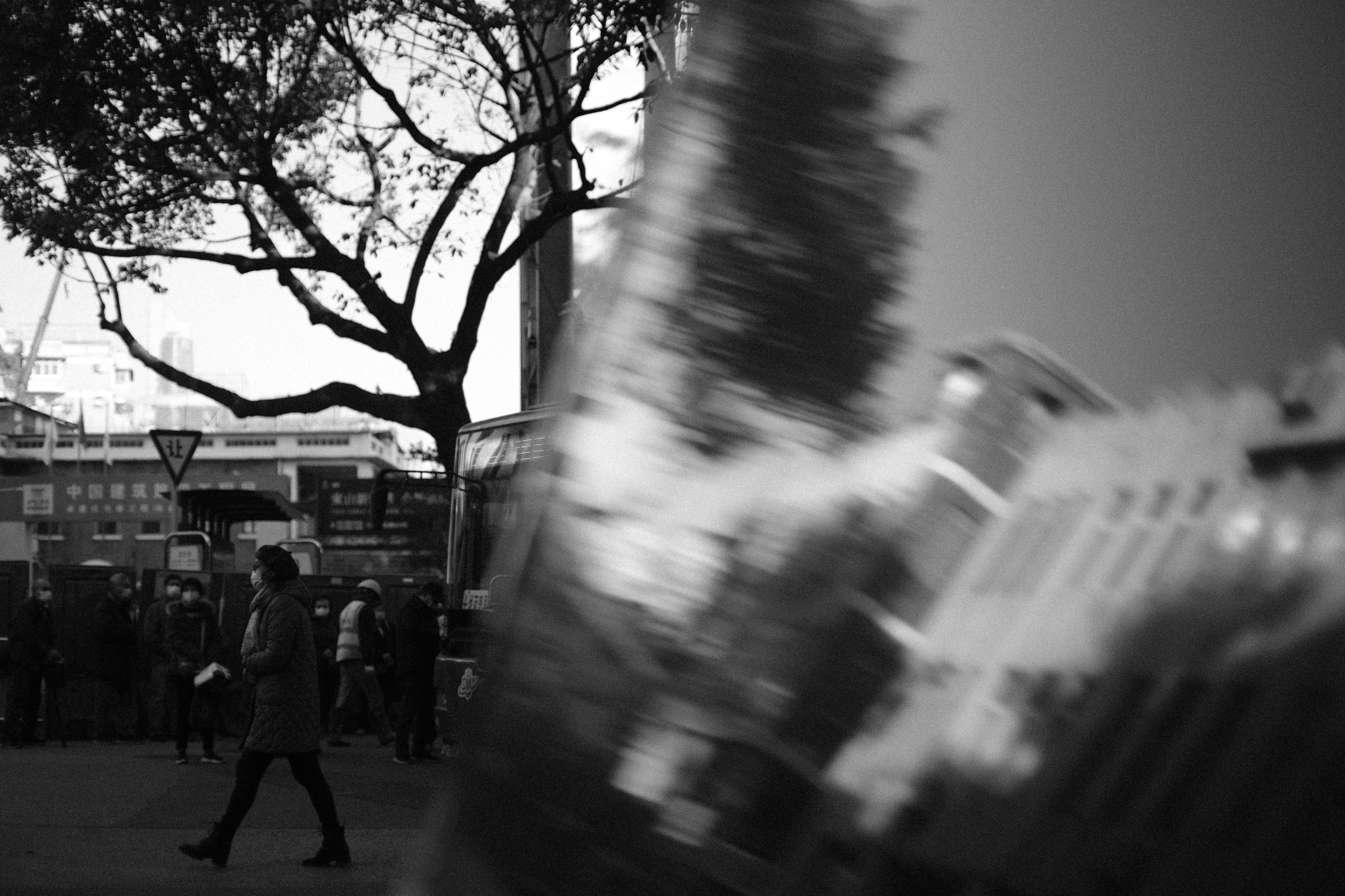Black and white. Photographer in Guangzhou, China