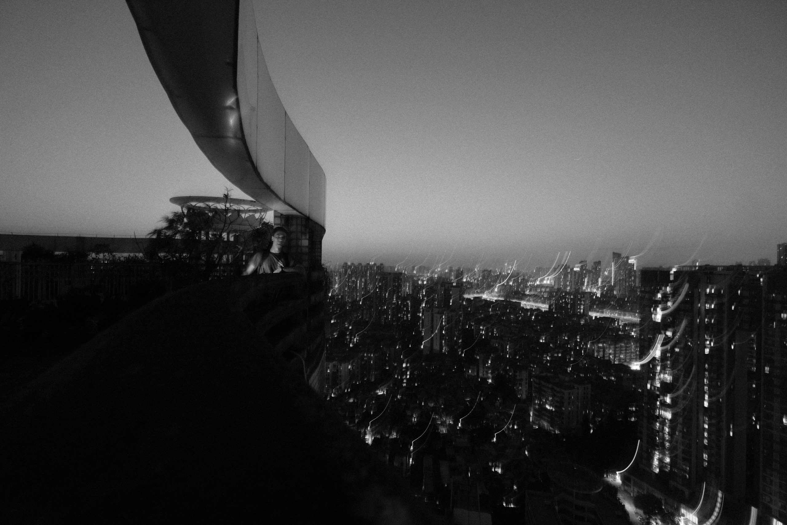 Black and white. Photographer in Guangzhou, China