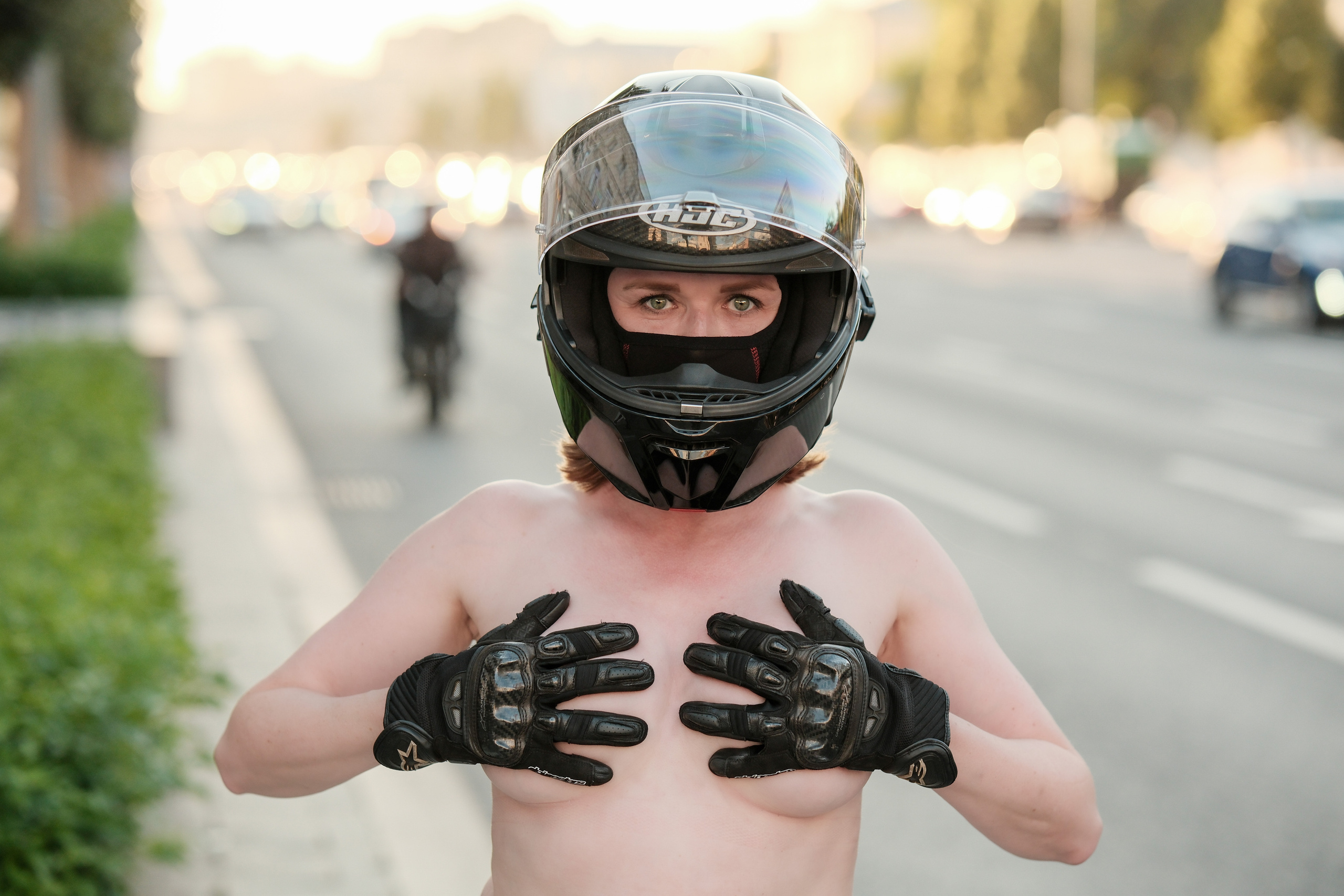 В шлеме. Фотограф Вячеслав Потемкин Москва