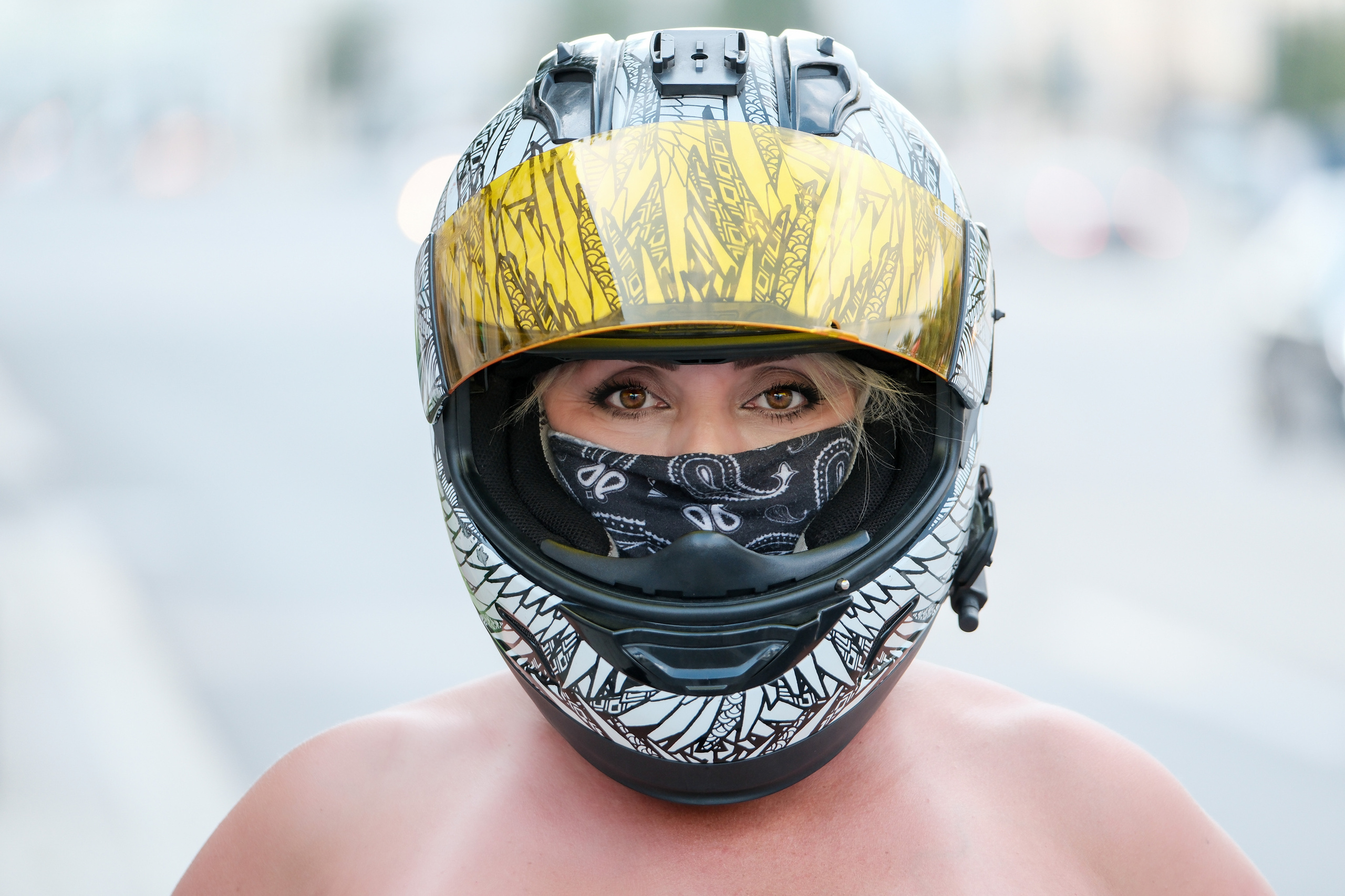 В шлеме. Фотограф Вячеслав Потемкин Москва