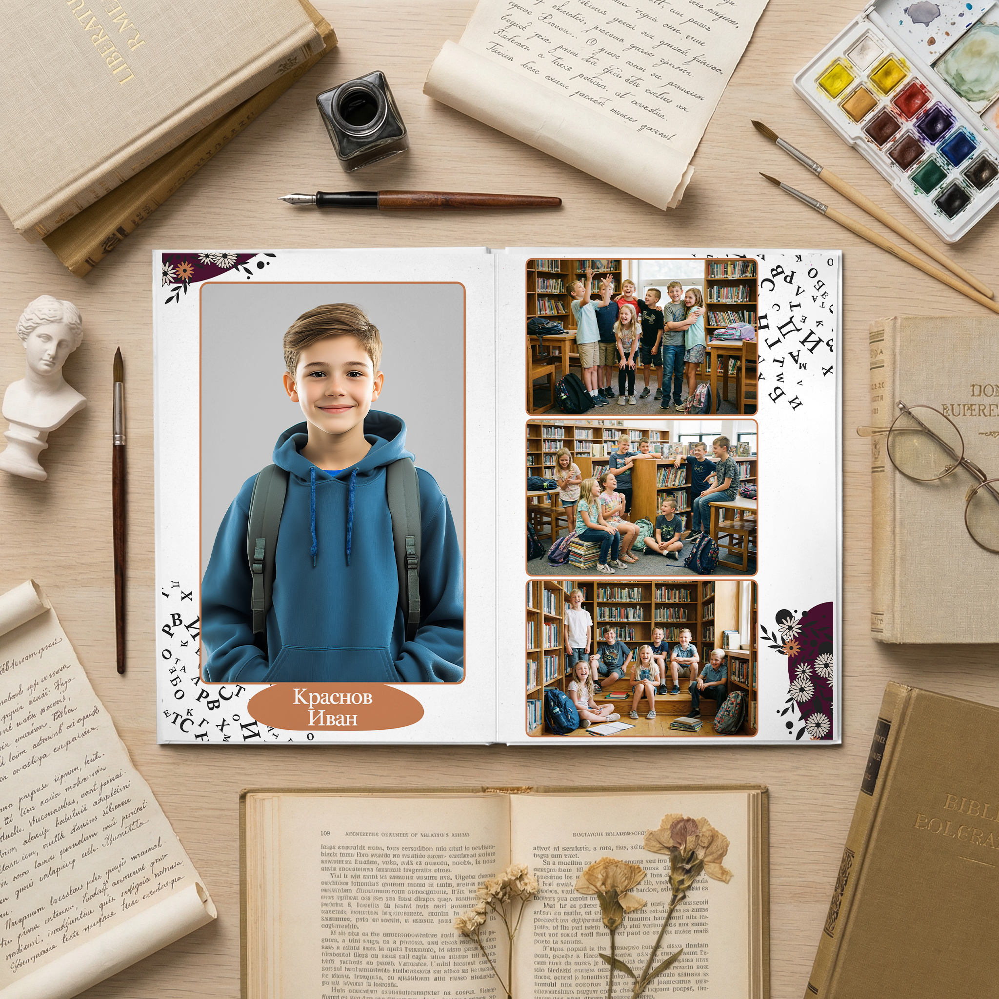 031 Book. Дизайны, psd шаблоны школьных и выпускных альбомов и обложек