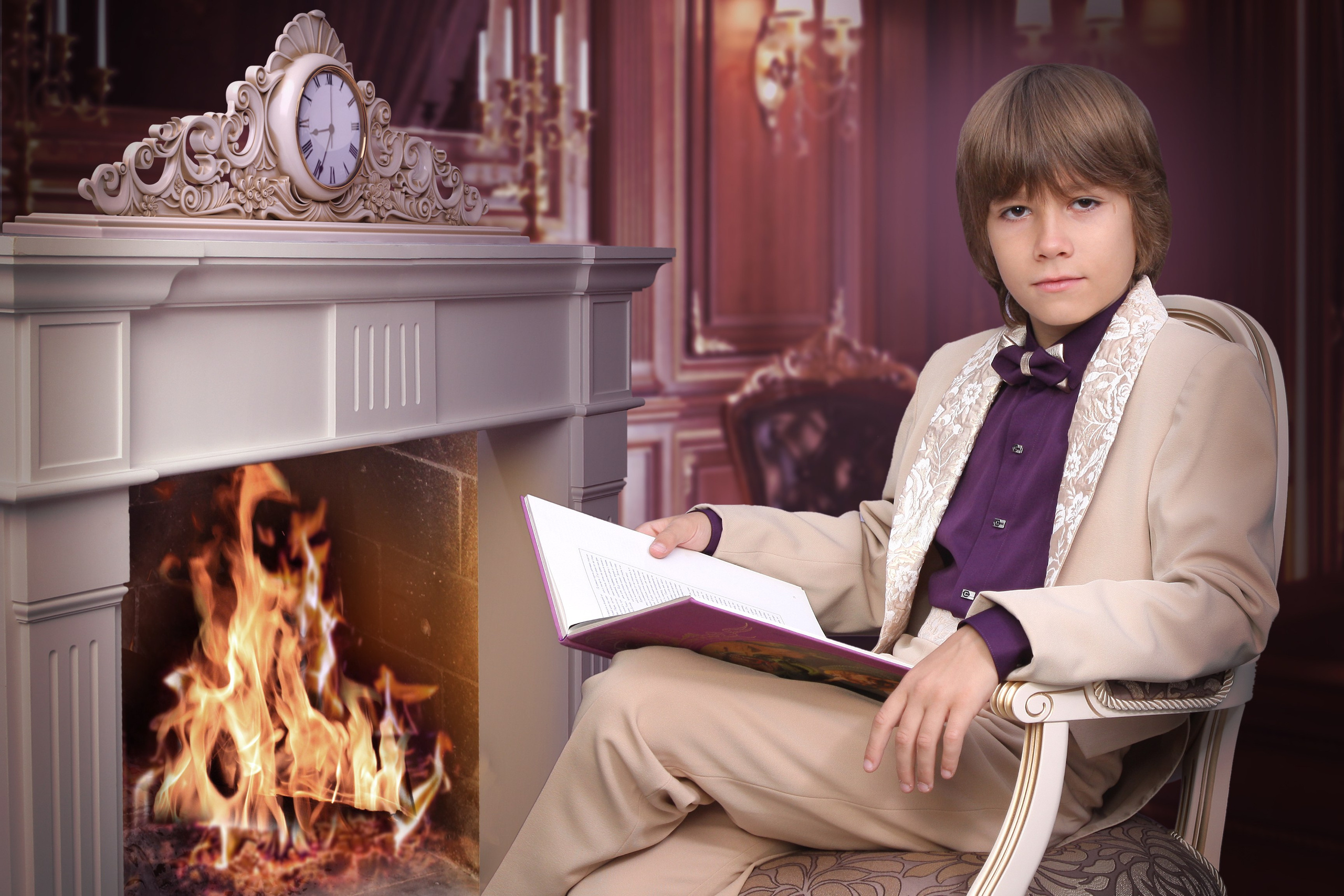 КОМПАНИЯ КРАЙФОТО ФОТОСЕССИЯ ВЕЧЕР У КАМИНА (ШКОЛА)