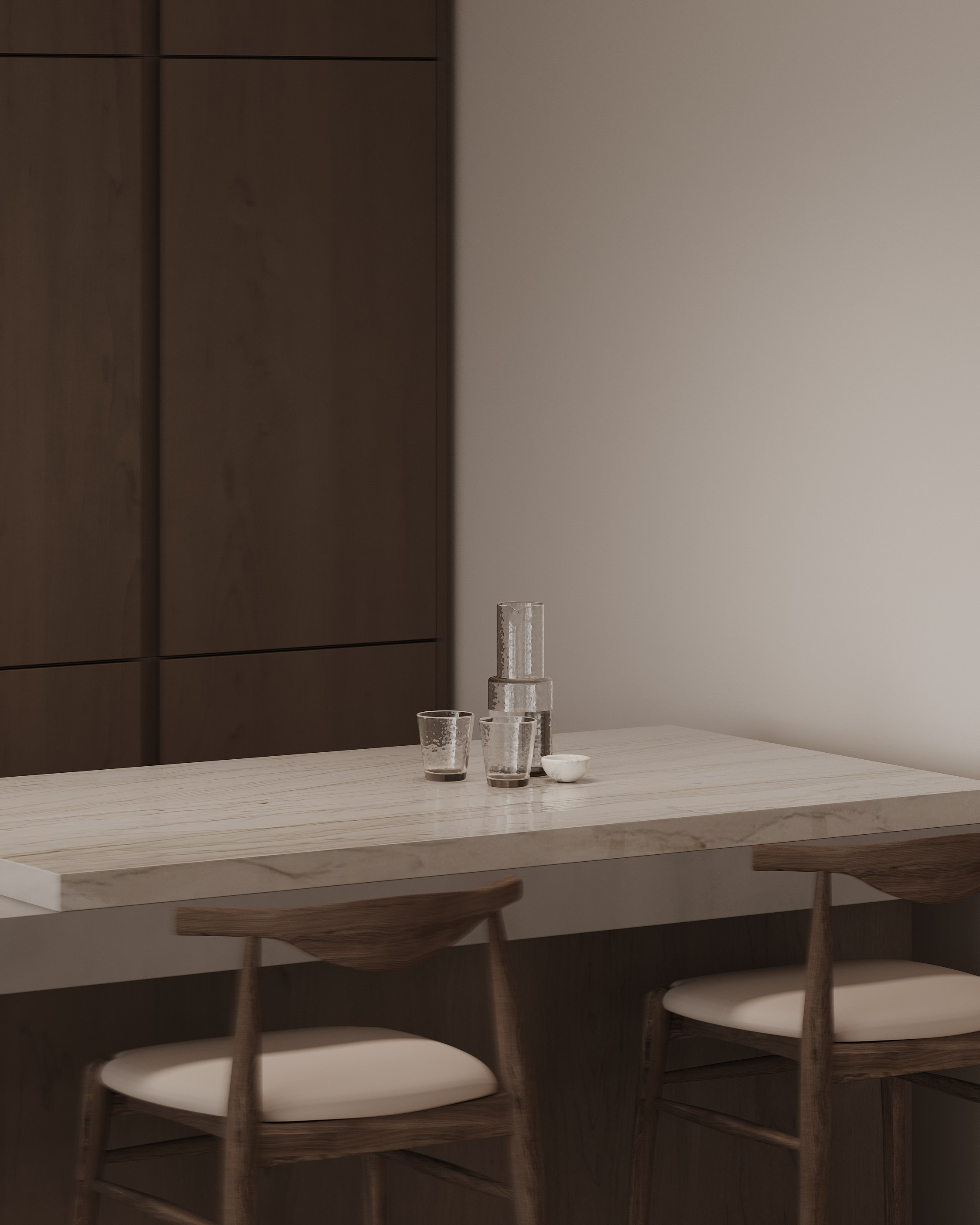 КУХНЯ-ГОСТИНАЯ. 3d визуализатор