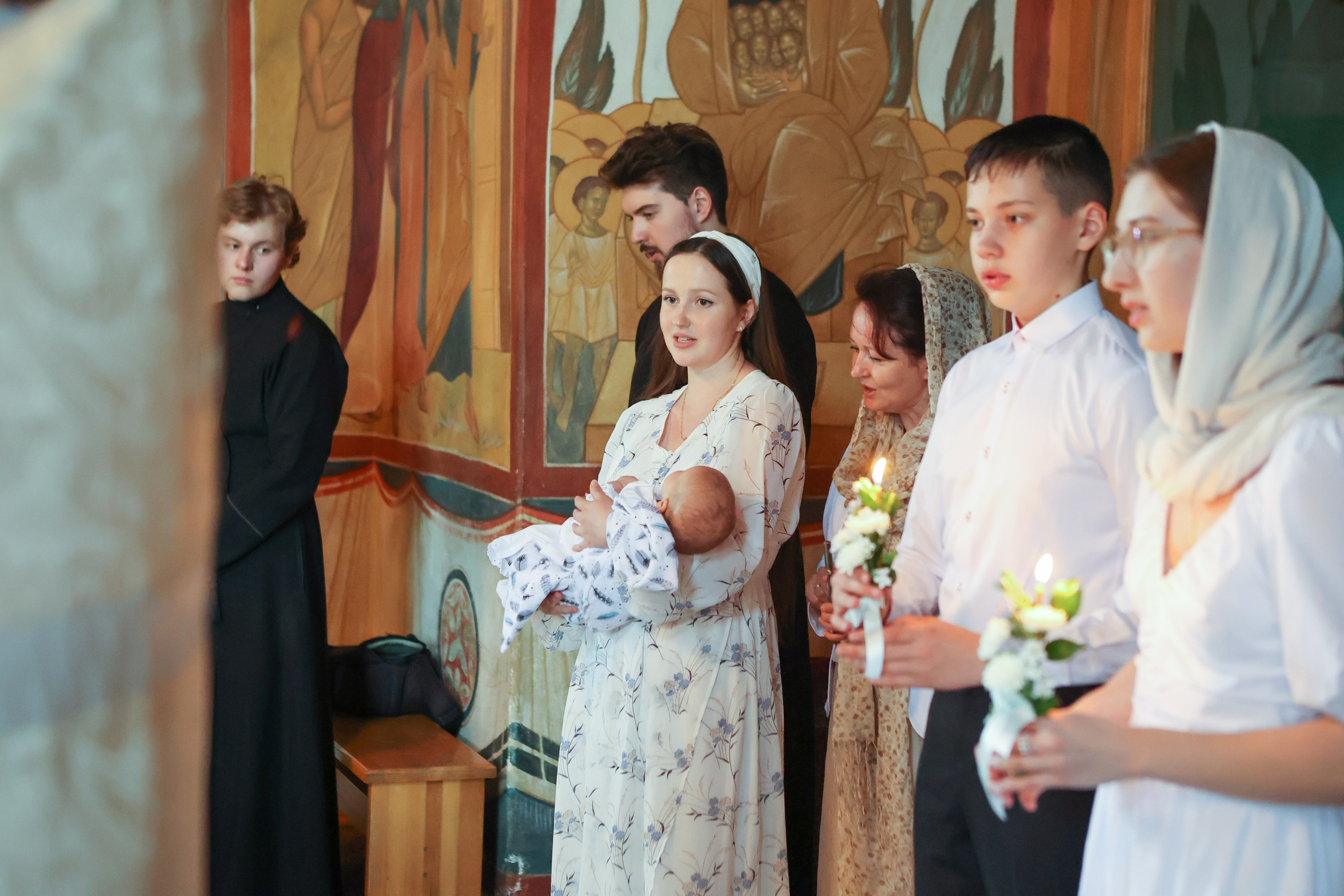 Крещение, Свято-Троицкая Сергиева Лавра. Фотограф новорожденных. Детский и семейный фотограф Марьяна Юдина