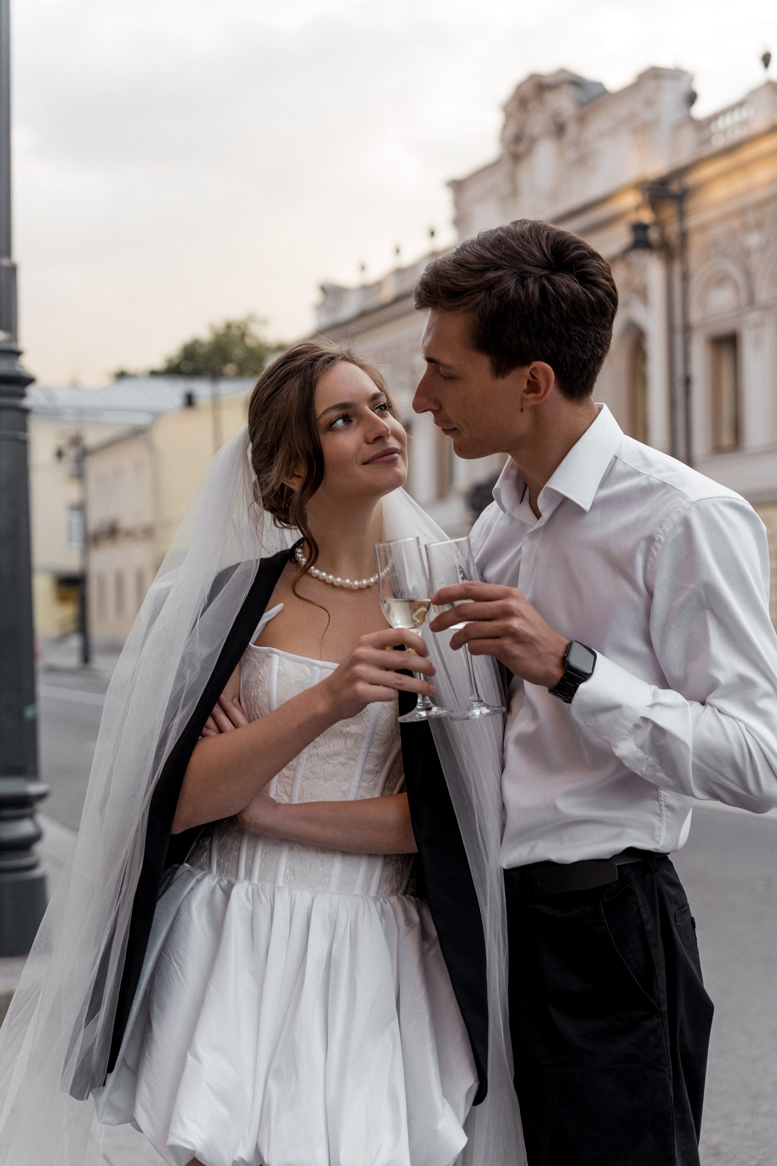 Свадебная прогулка в Москве в центре стритстайл