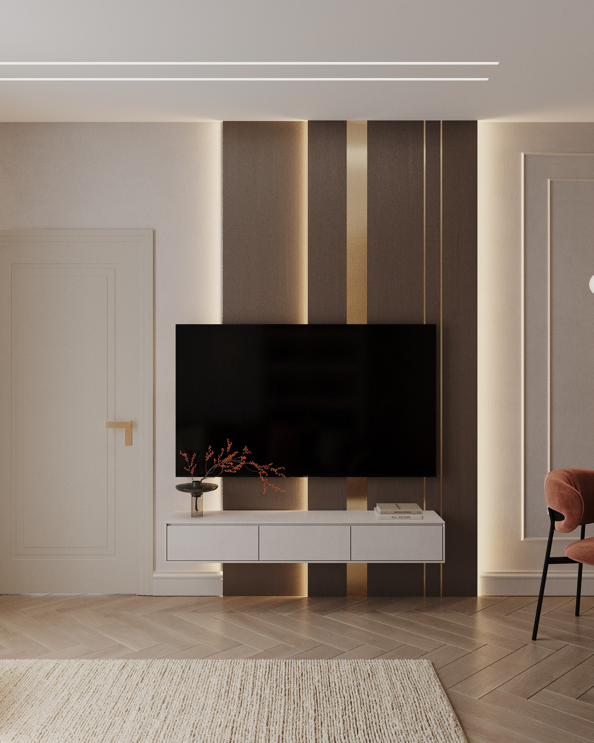 ЖК Наука 73 кв.м, г. Санкт-Петербург. 3d визуализатор Анастасия Науменко