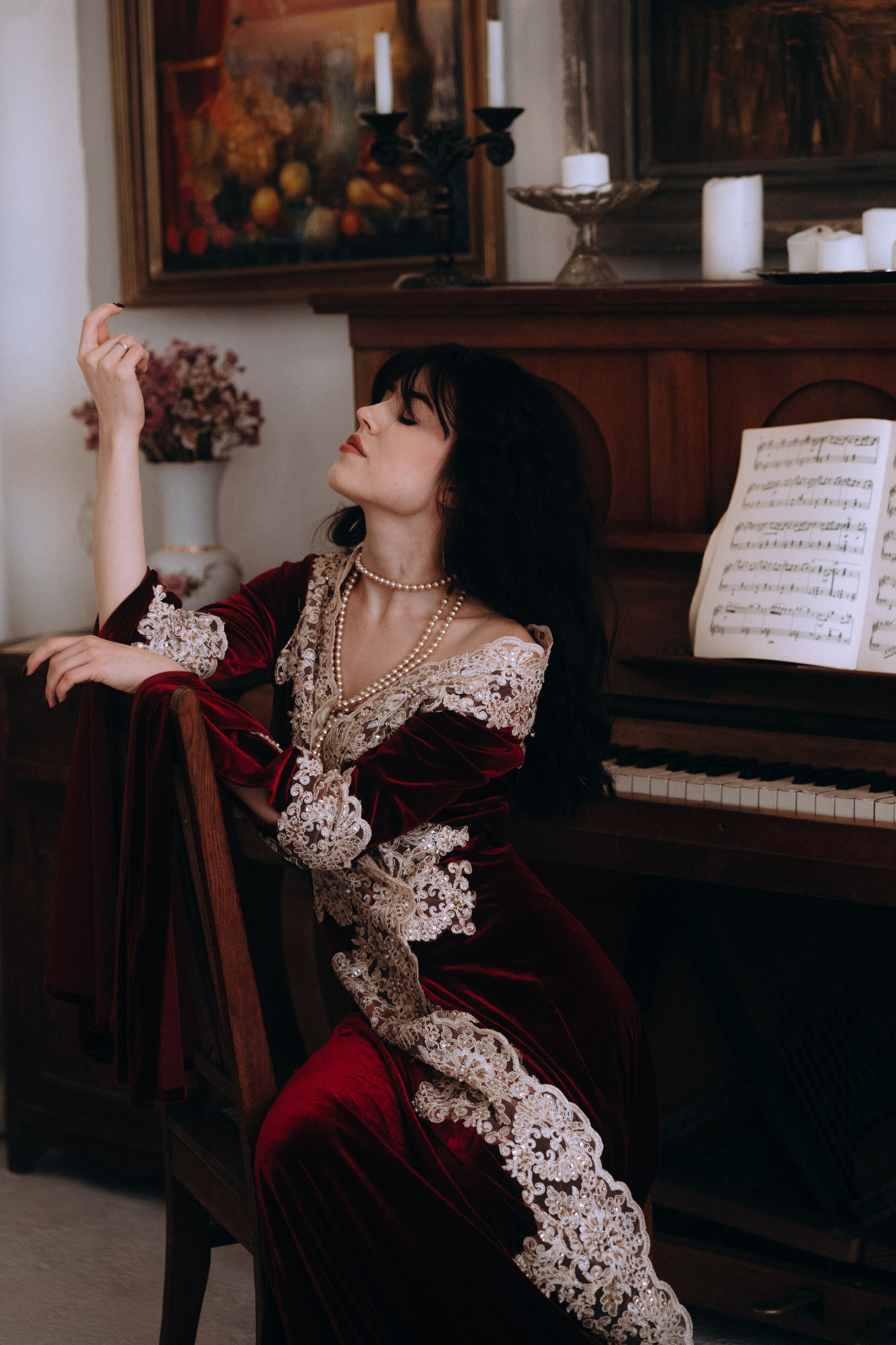 Готическая фотосессия в фотостудии. Портретный свадебный фотограф Крым | Евгения Щитенко