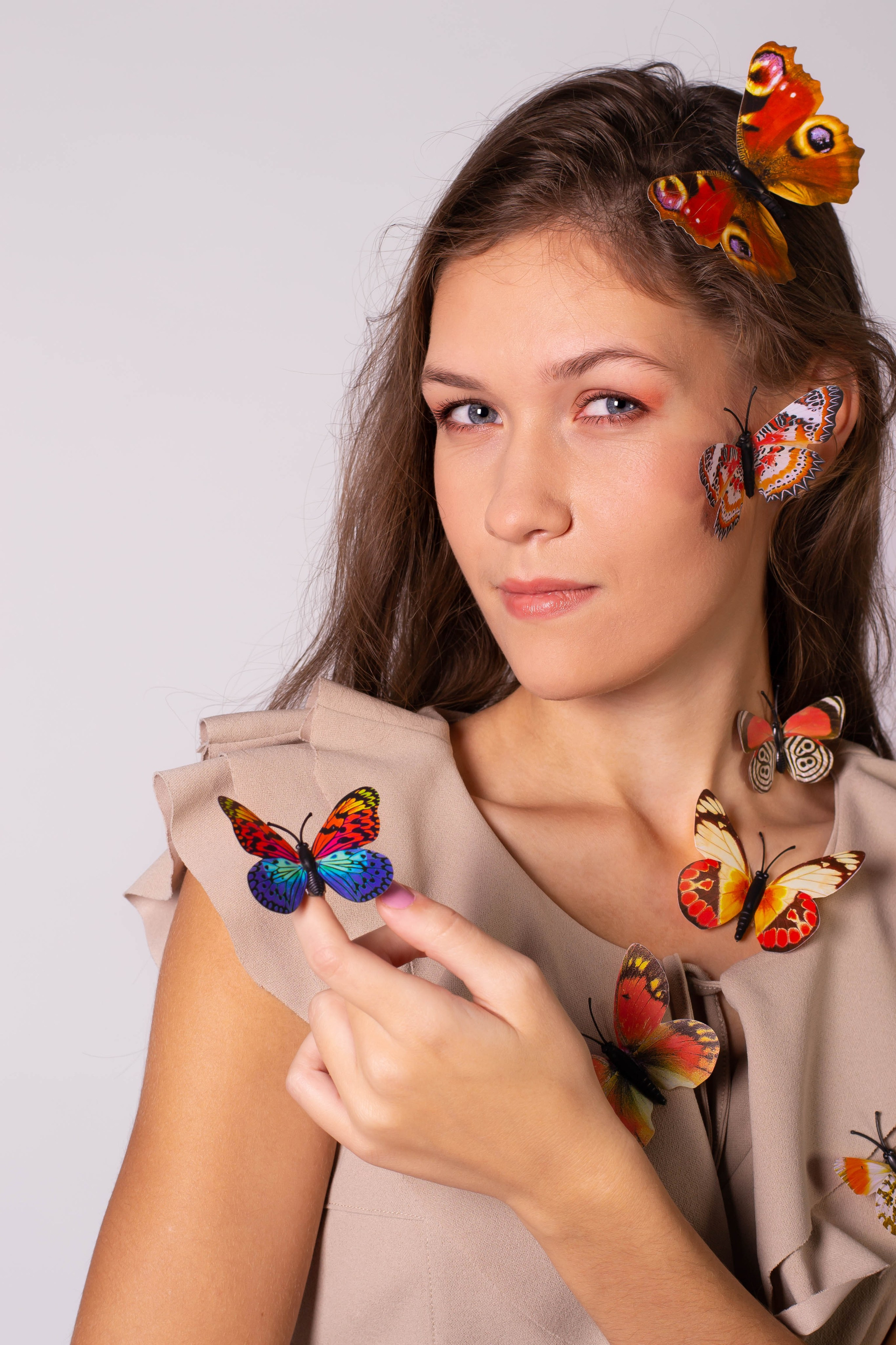 Анна. Бабочки. Студийная съемка. Екатерина Бикбаева фотограф, видеограф, медиа-продюсер