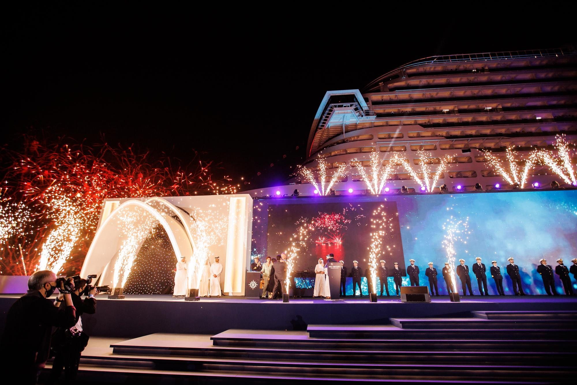 Церемония инаугурации лайнера Msc Virtuosa. Фотограф Дмитрий Елисеев