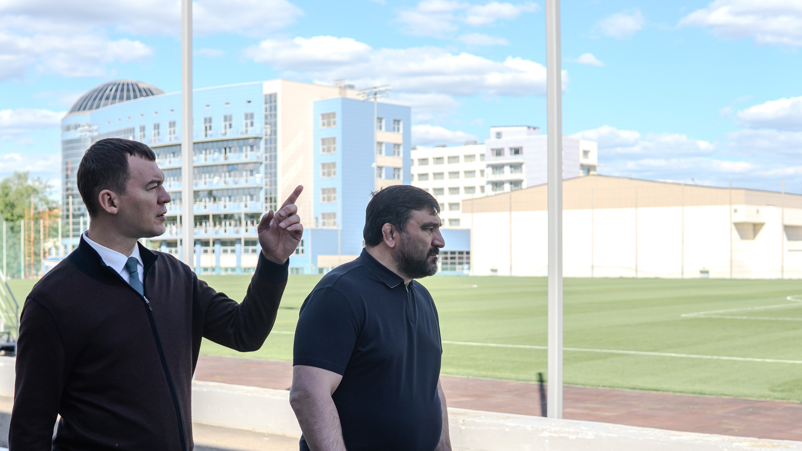 ОСМОТР МИНИСТРОМ СПОРТА РФ УЧЕБНО-ТРЕНИРОВОЧНОГО ЦЕНТРА НОВОГОРСК, МОСКВА. Репортажный и интерьерный фотограф, фотохудожник