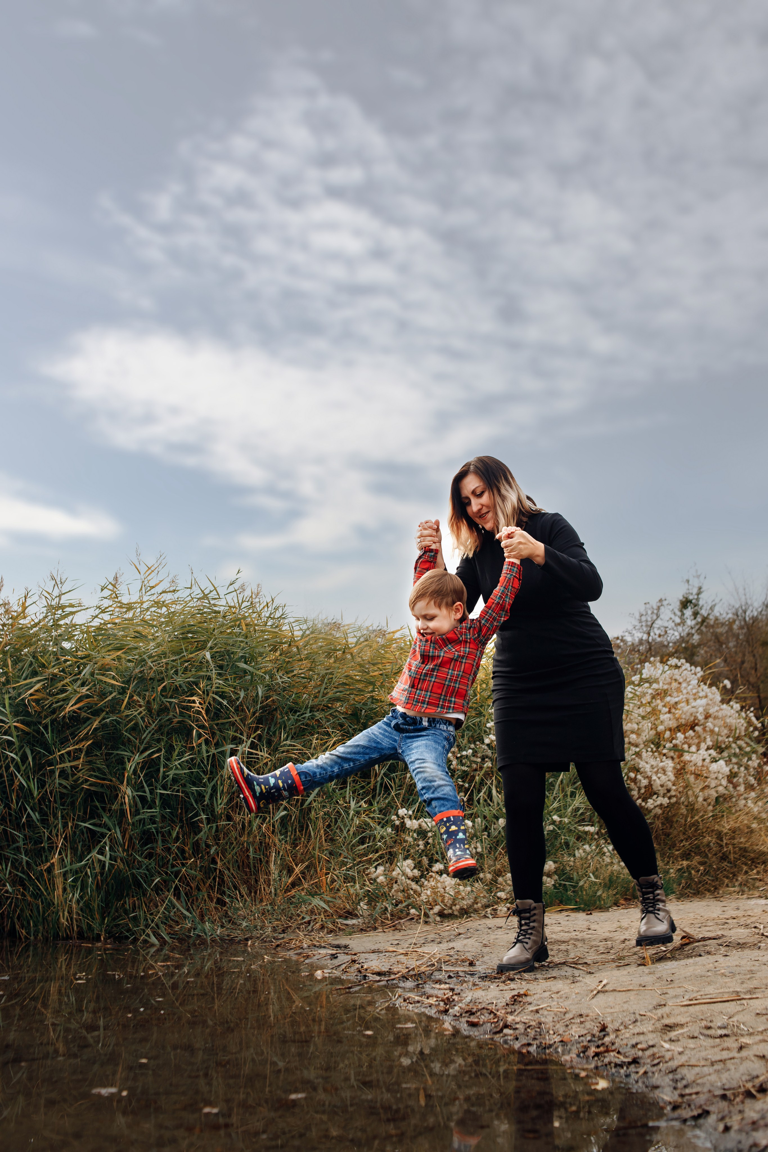 Семейная осенняя фотосессия на природе. Свадебный и семейный фотограф в Краснодарском крае Мария Данилкина