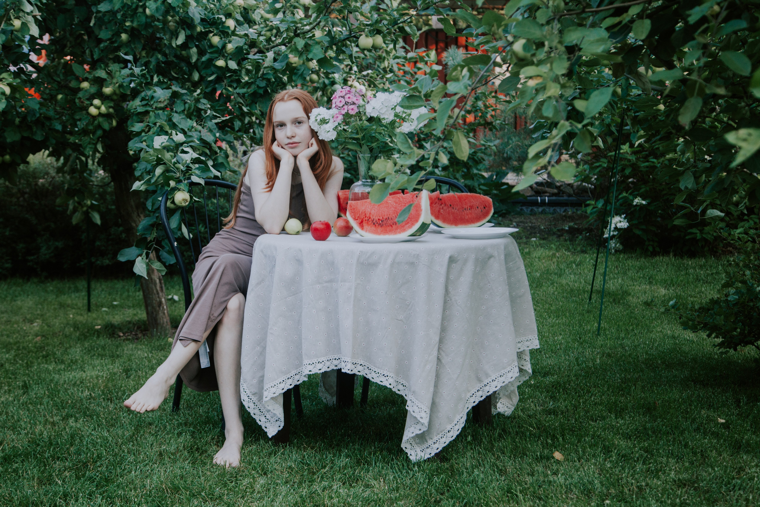 Вечер в саду. Семейный фотограф во Всеволожске и Санкт-Петербурге Юлия Капустина