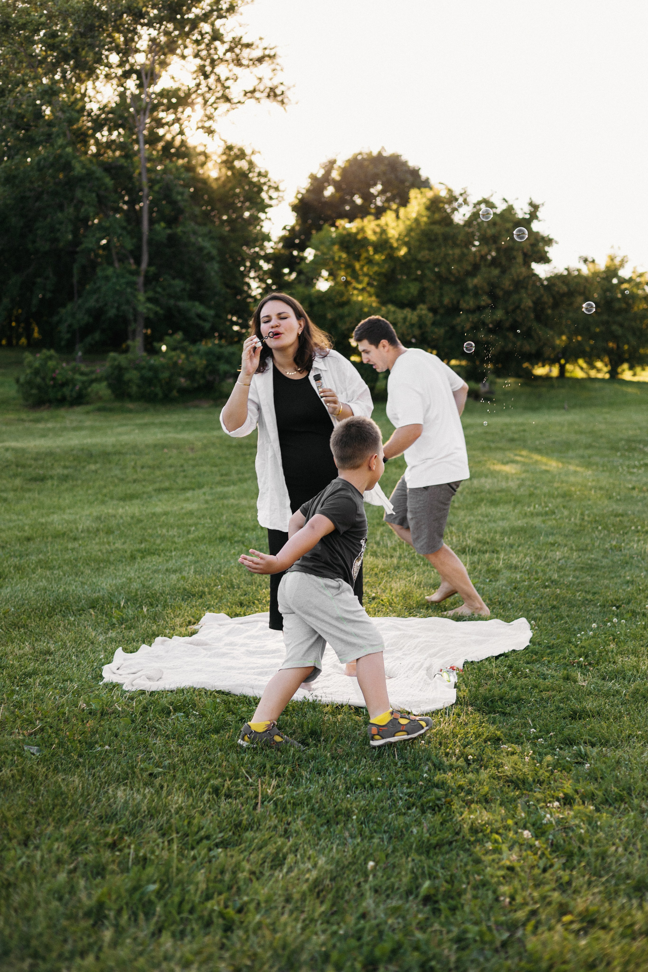 Семейная фотосессия в парке Коломенское. Портретный и семейный фотограф в Москве Мария Рослякова
