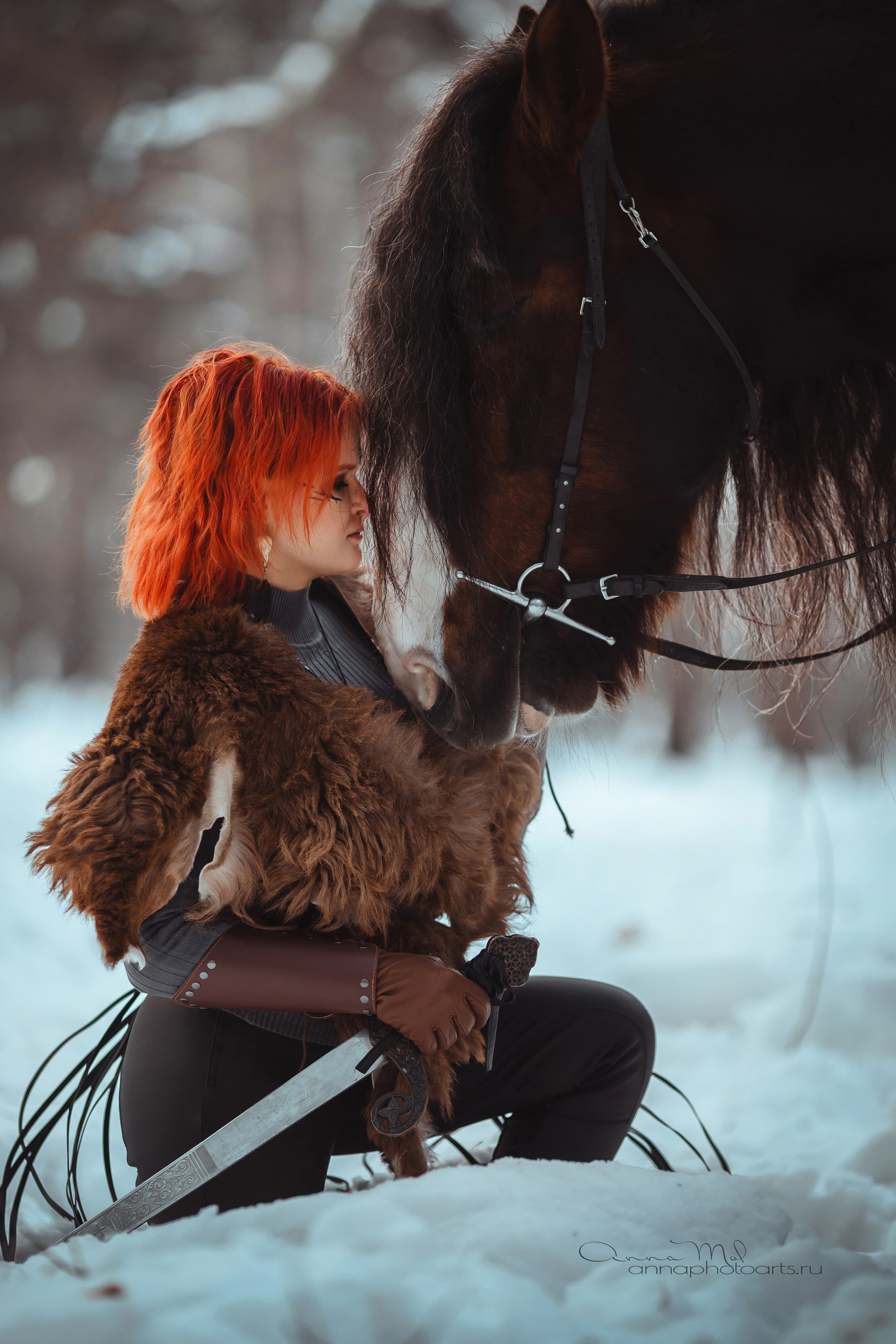 Настя, Малыш и Зевс. Анна Молчанова конный фотограф в Тюмени | фотосессии с лошадьми Тюмень