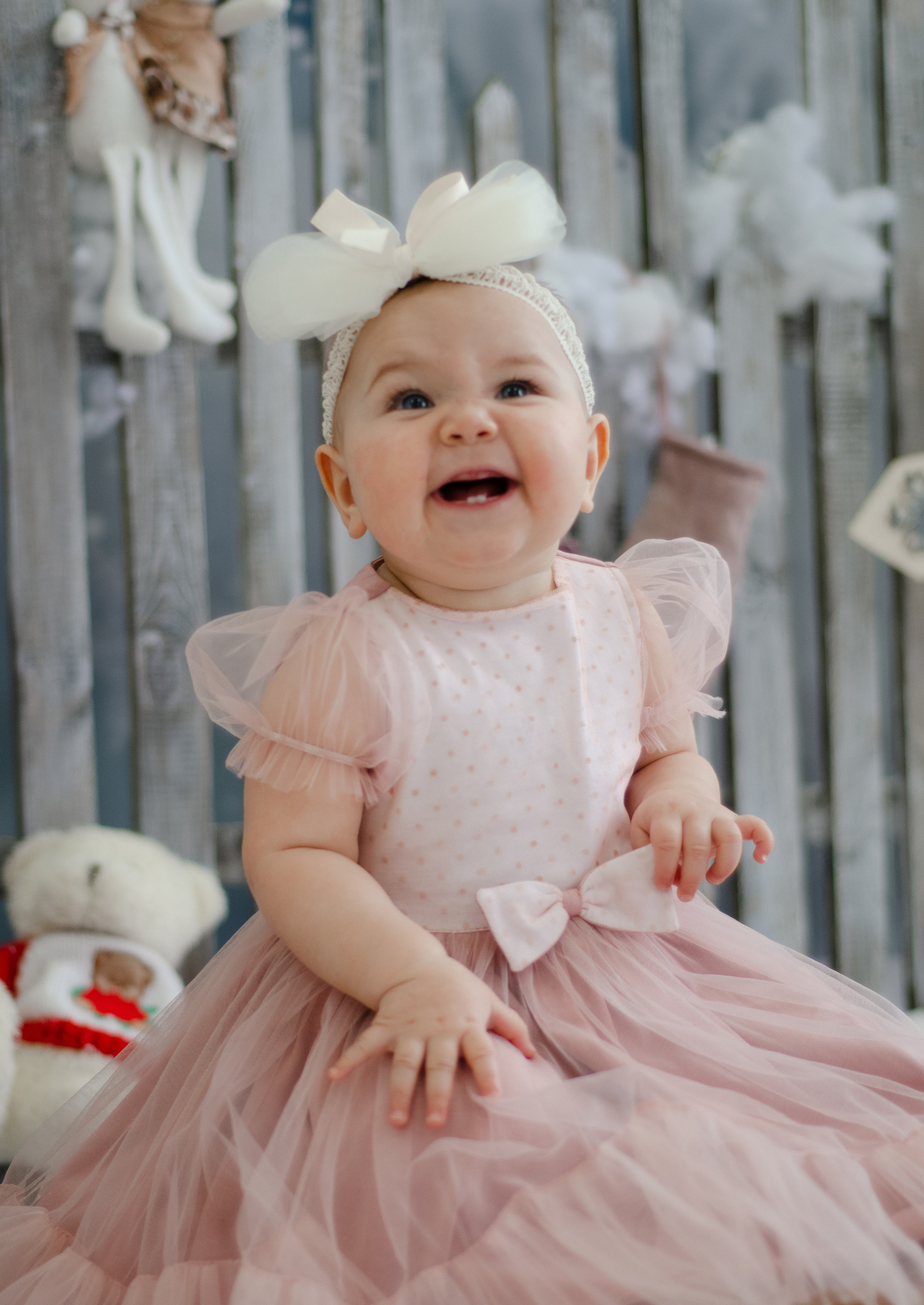 Малышка на новогодней фотосесии