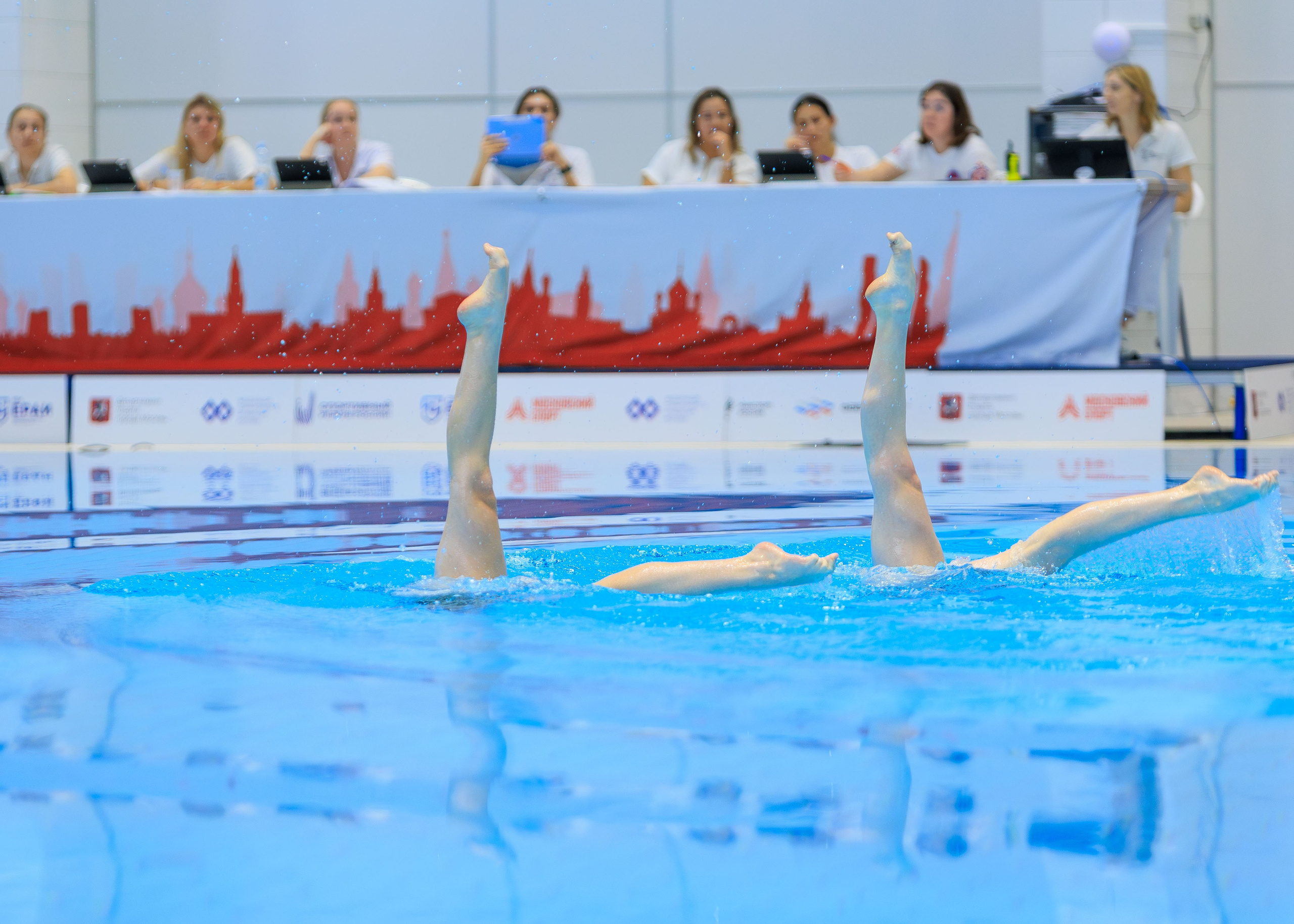 Первенство России по синхронному плаванию дуэт  — техническая программа. Выпускные альбомы и школьный фотограф в Подольске, Троицке, Щербинке, Москве и Московской области