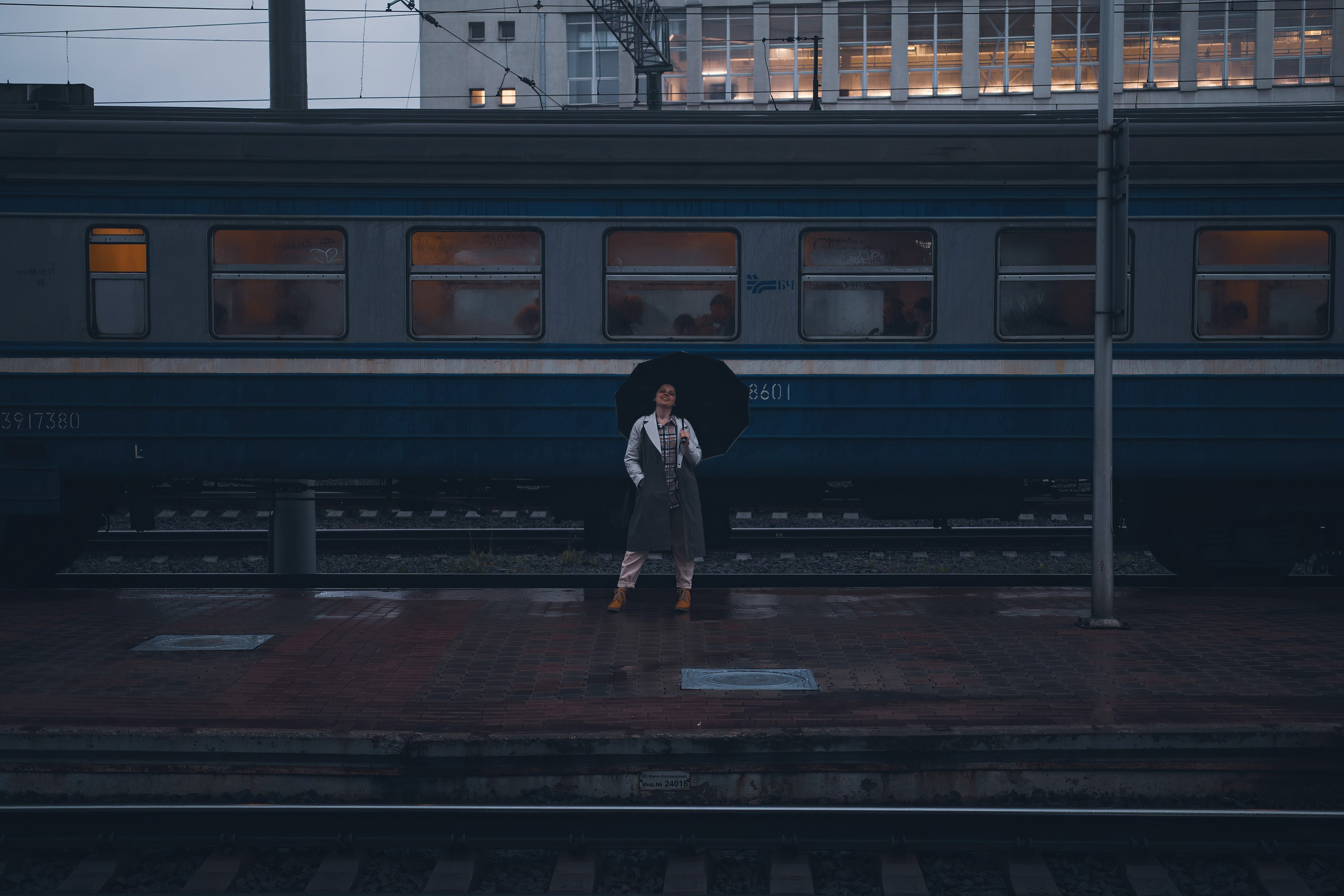 Фотосессия на вокзале