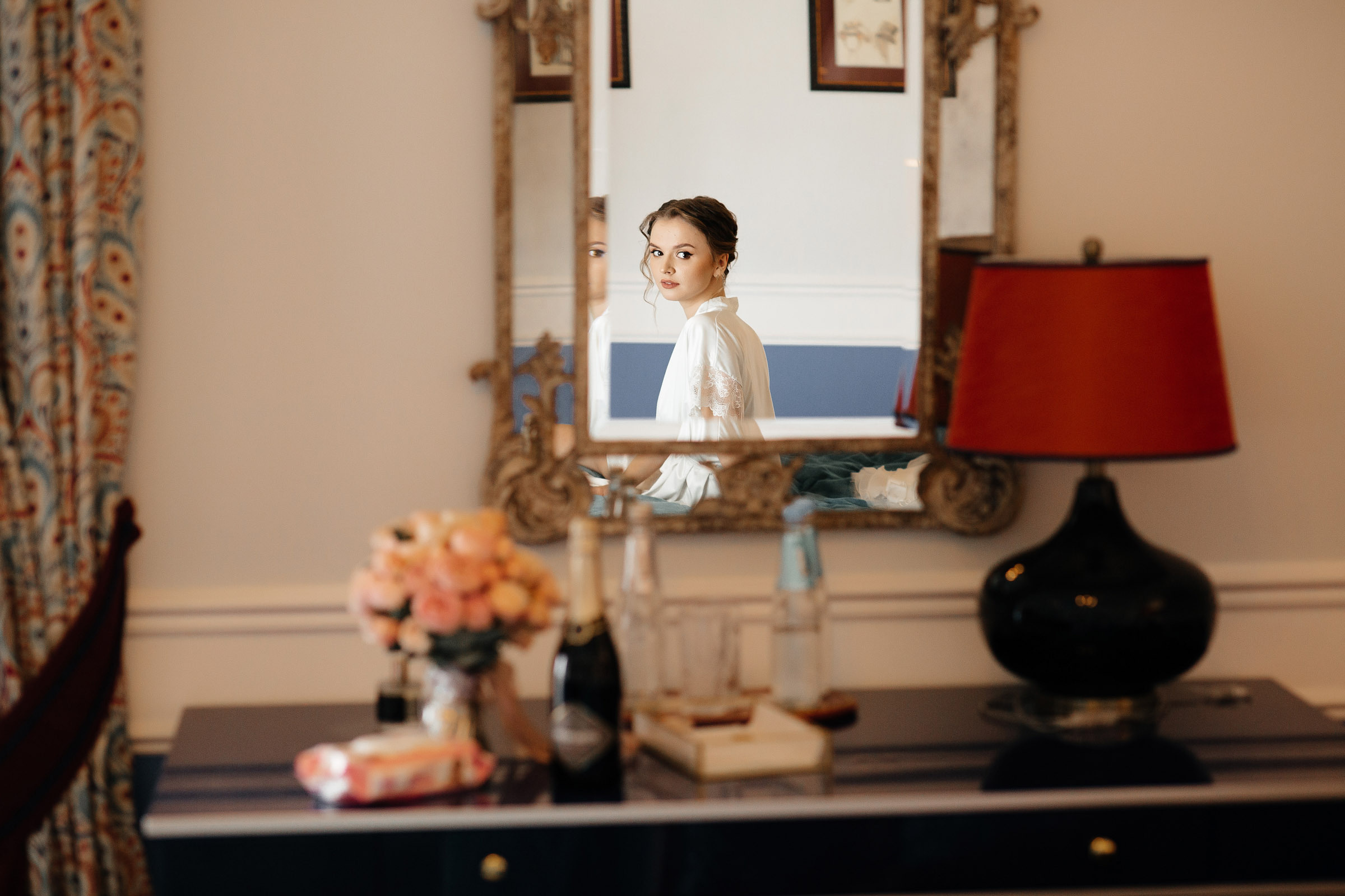 утро невесты в роскошном номере отеля Романов