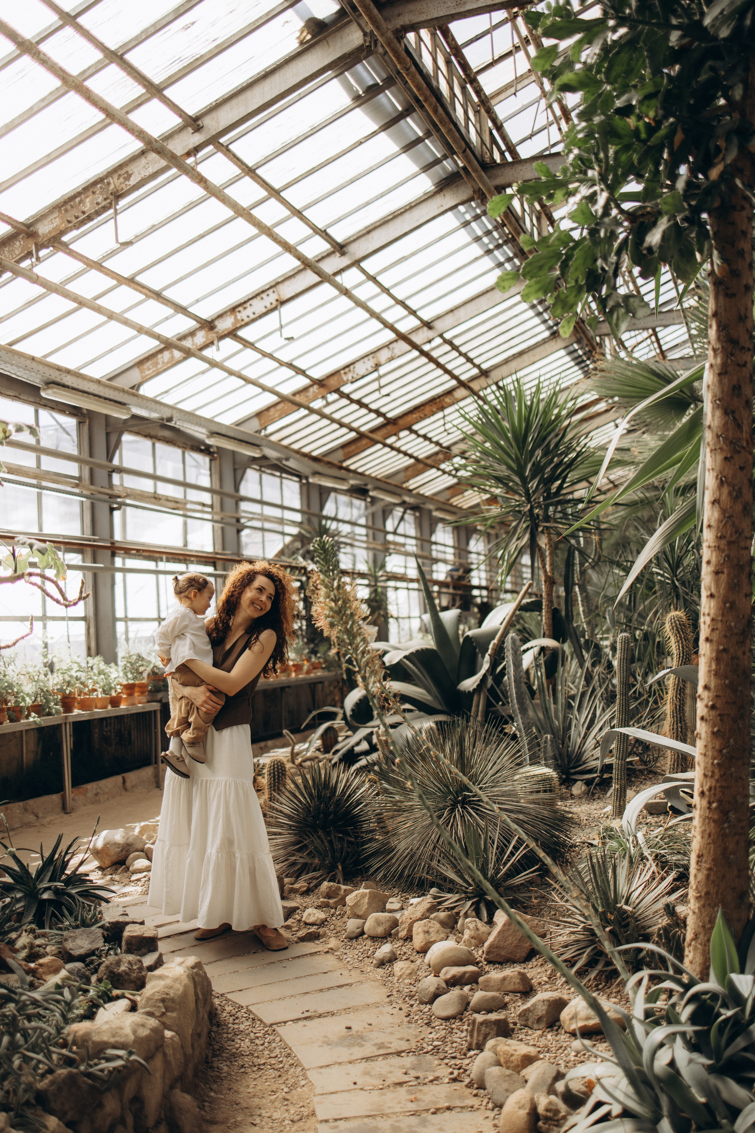 Прогулка по оранжерее. Семейный фотограф в Москве Ксения Аганина