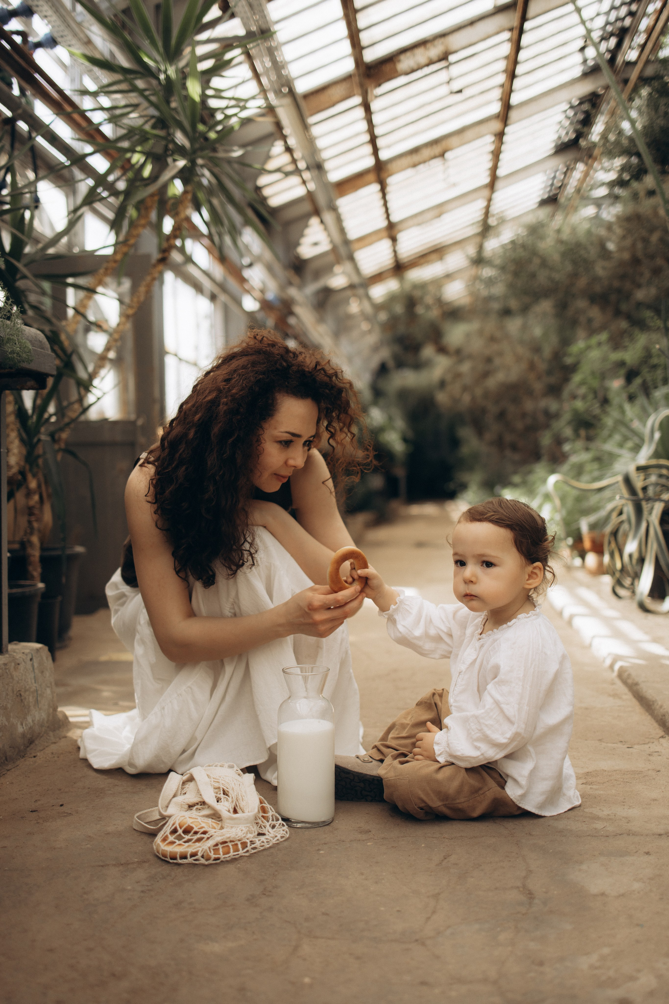 Прогулка по оранжерее. Семейный фотограф в Москве Ксения Аганина