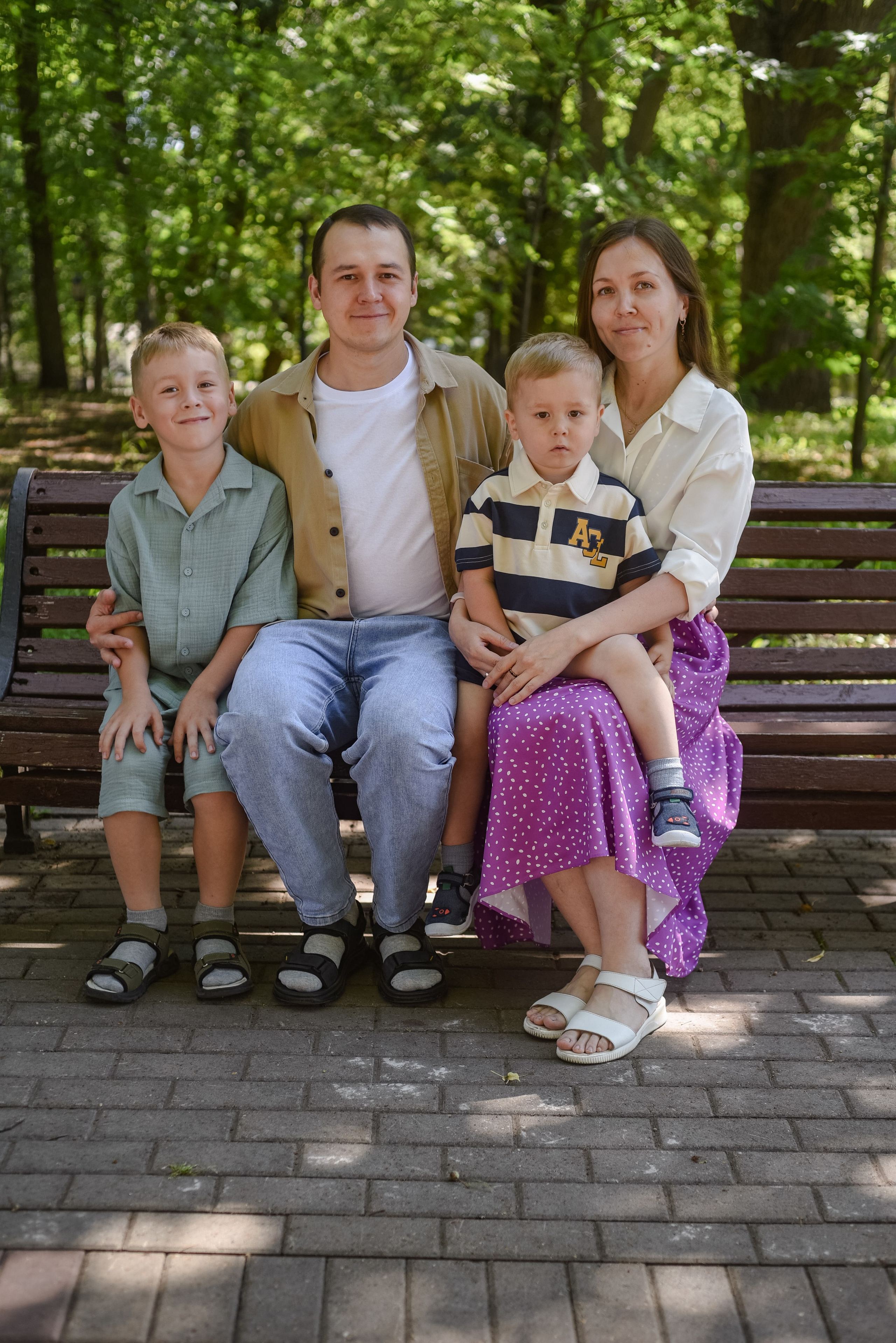 Семейная съемка в парке. Семейный и свадебный фотограф в г. Уфа Динара