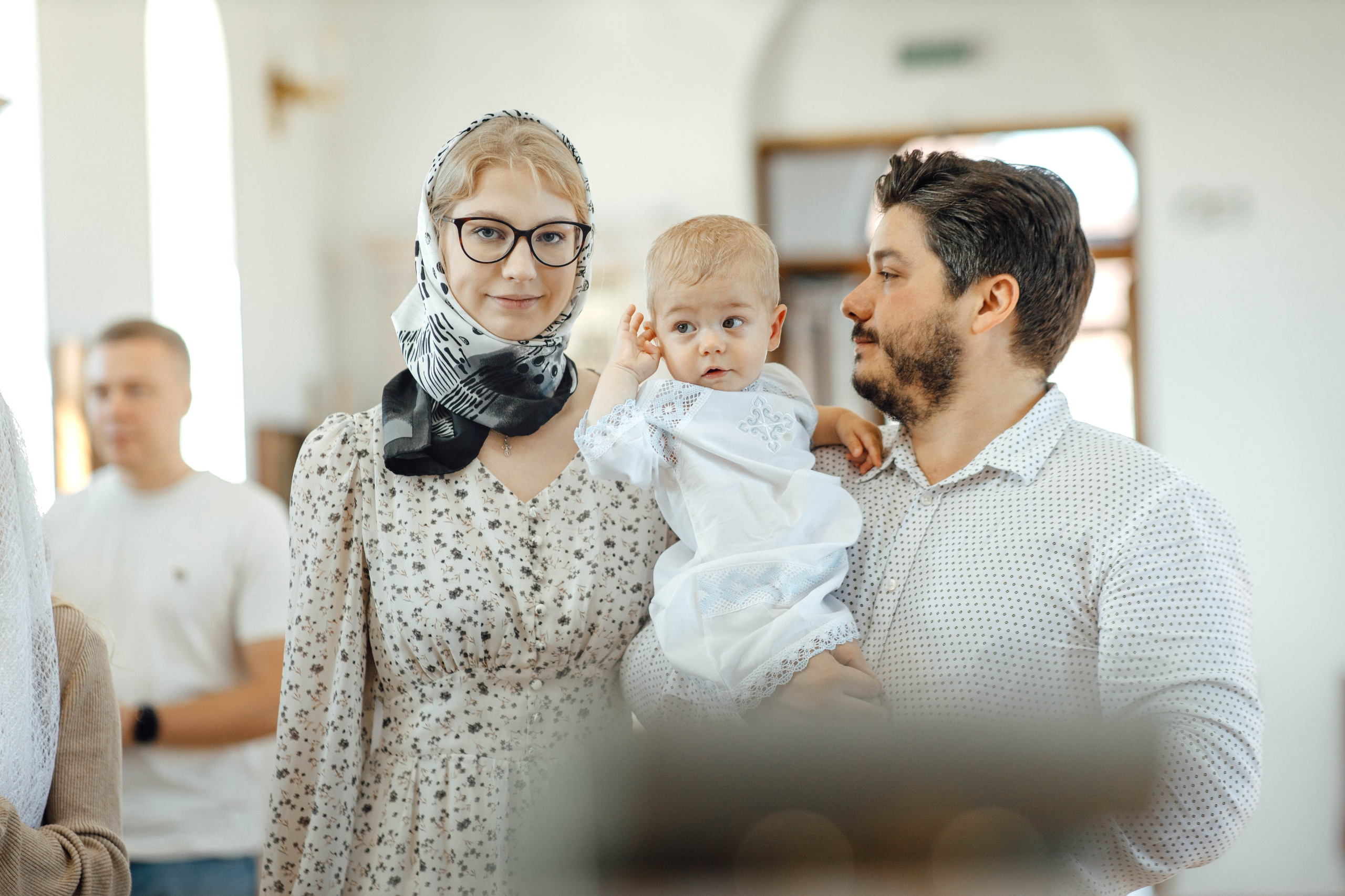 Крещение Энвера (Михаила), д. Колядищи, храм Успения Пр. Богородицы, август 2025
