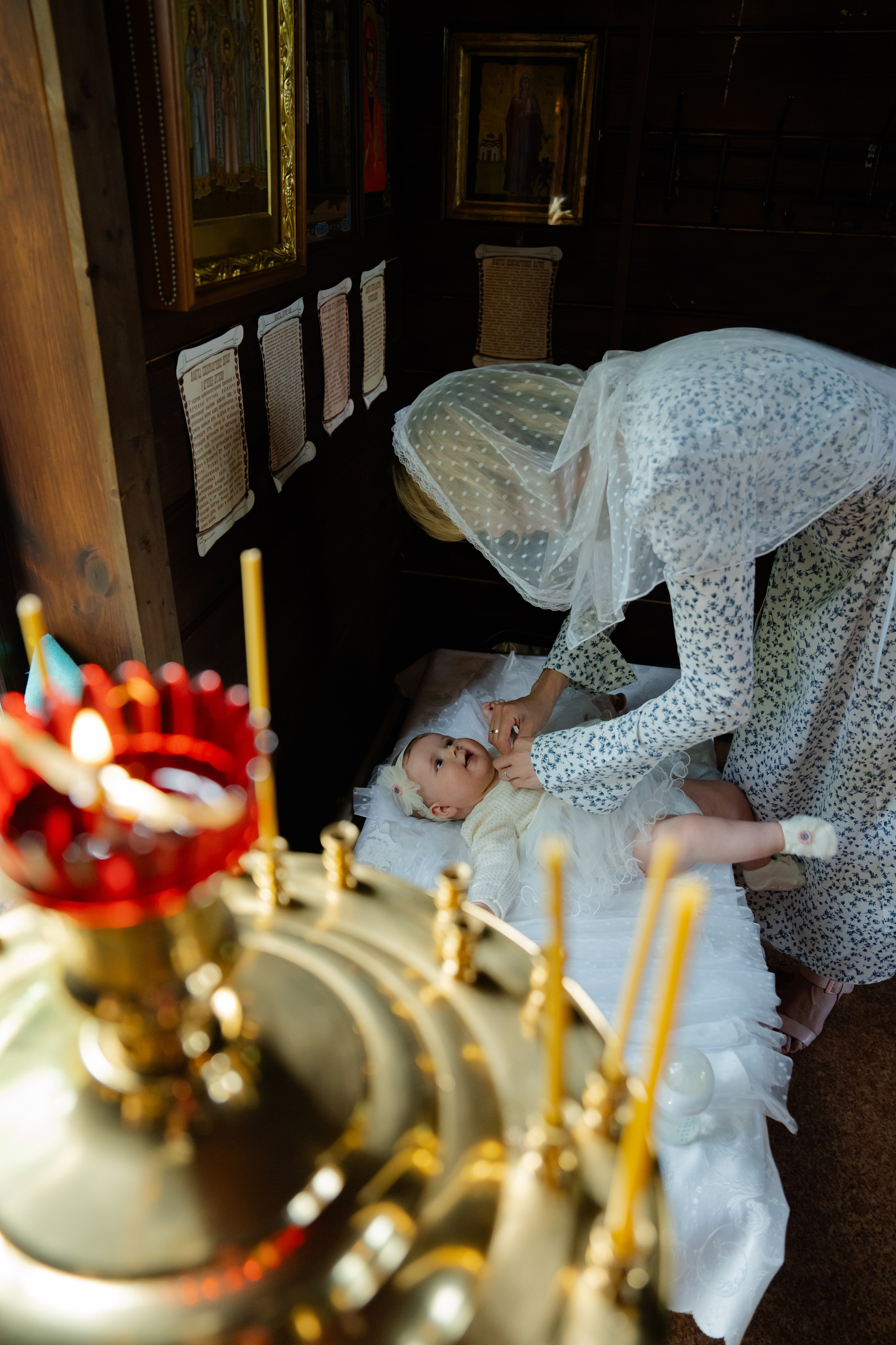 Таинство Крещения Евгении. Крамер Юлиана детский и семейный фотограф