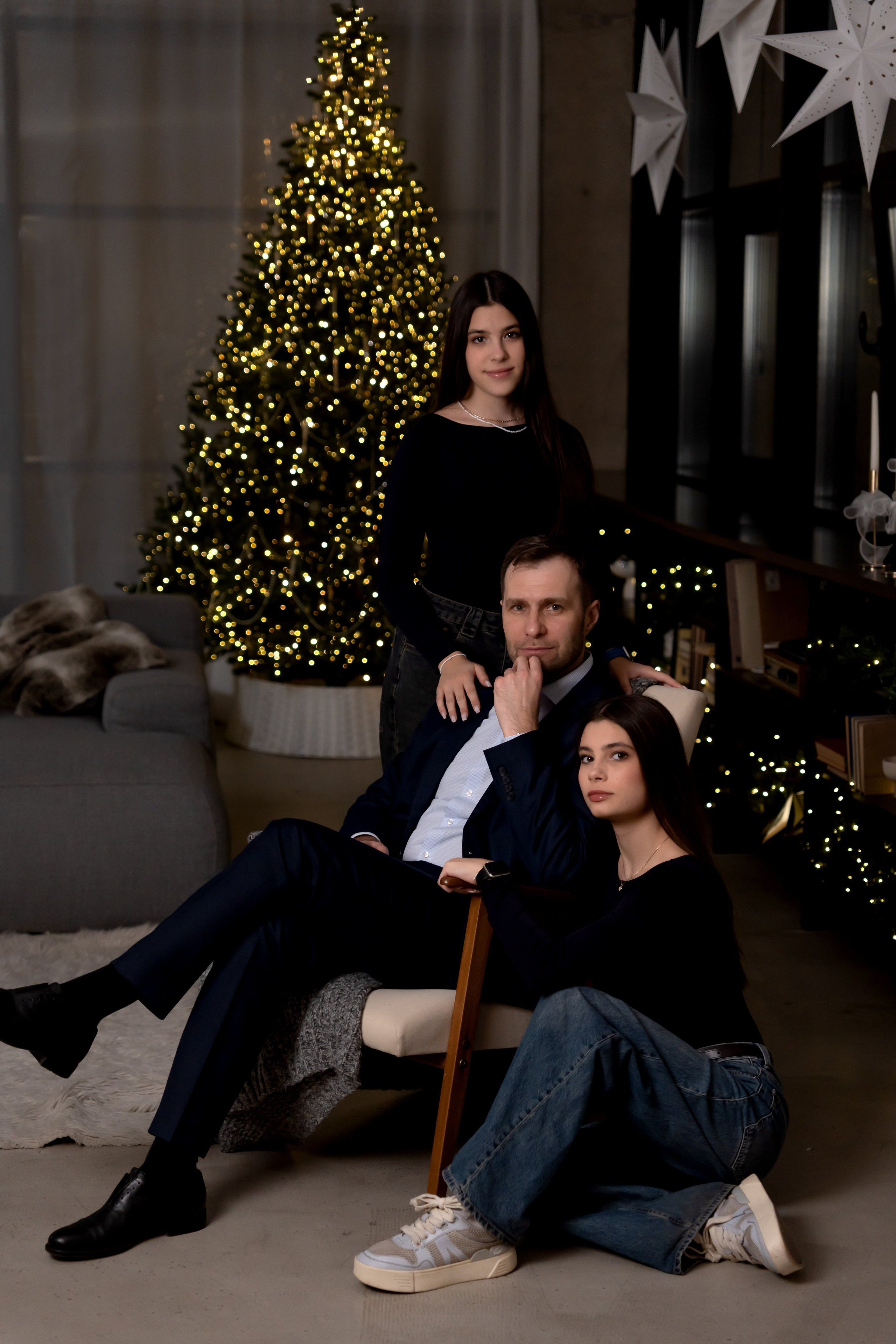 Новогодняя фотосессия для дружной семьи. Фотограф в Красноярске. Юлия Чаушанская