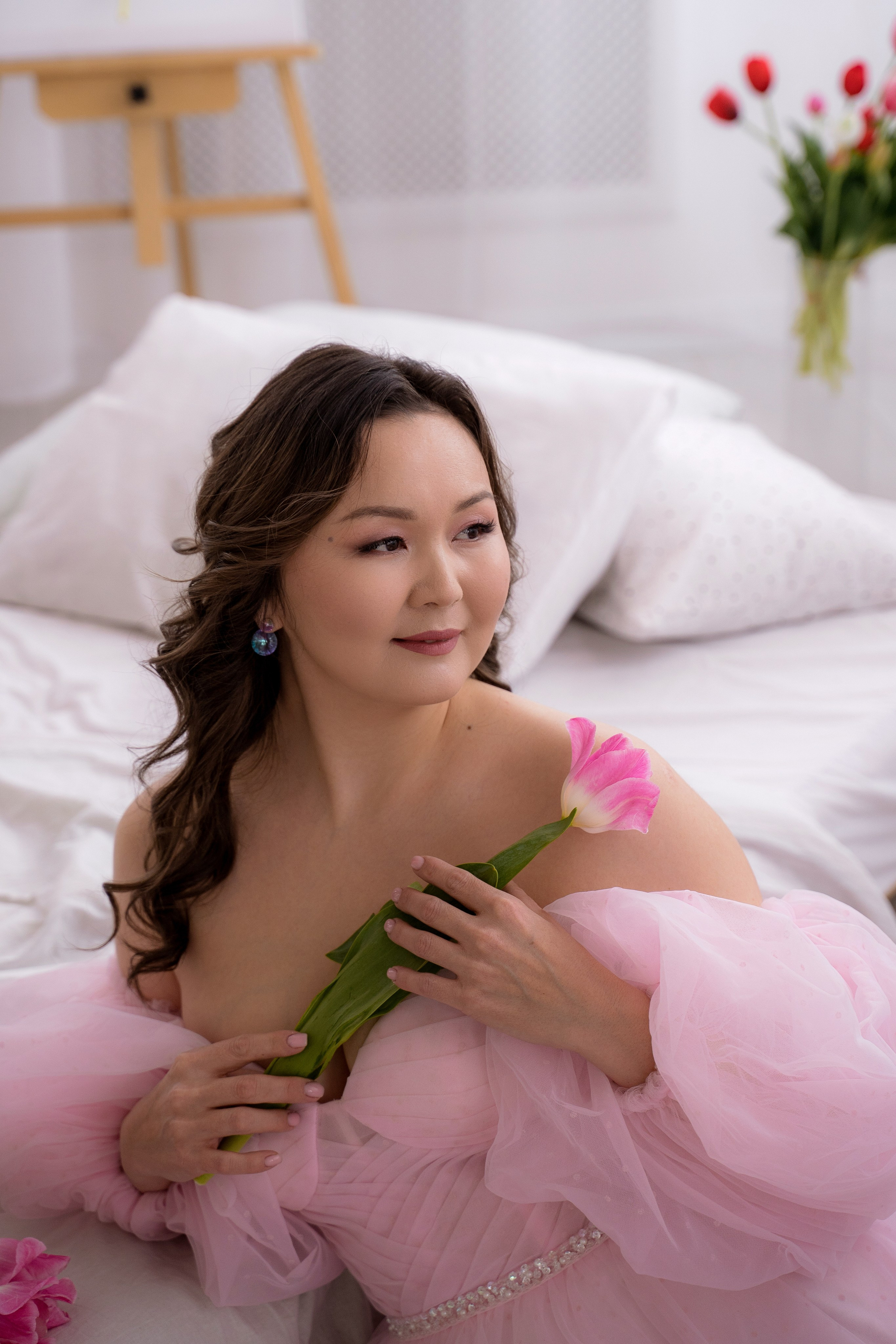 Тюльпановое настроение. Фотостудия Малина в городе Улан-Удэ. Фотограф Ирина Жарникова