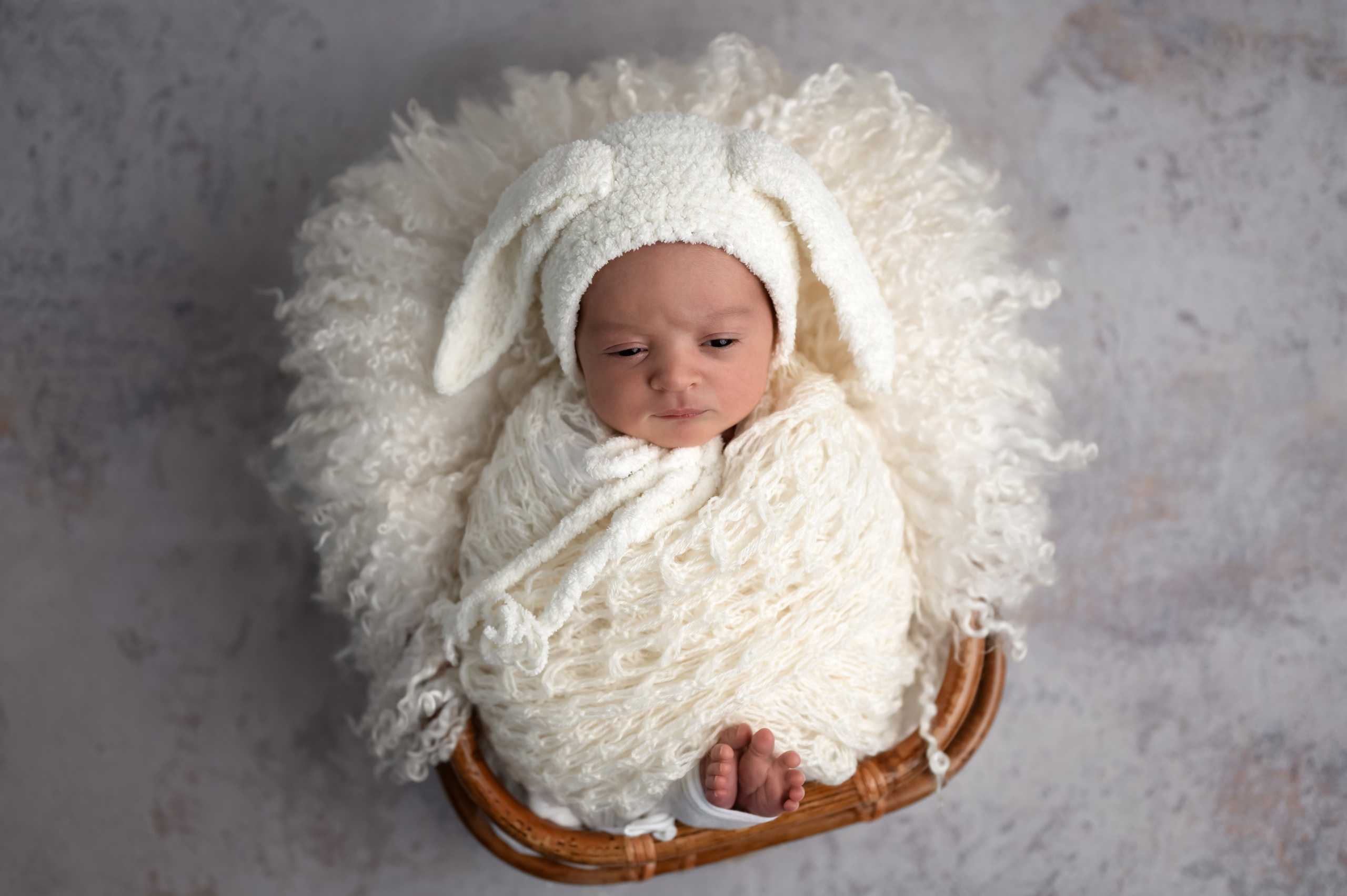 Возраст 3 недели, девочка. Фотограф новорождённых Ольга Ушакова Москва