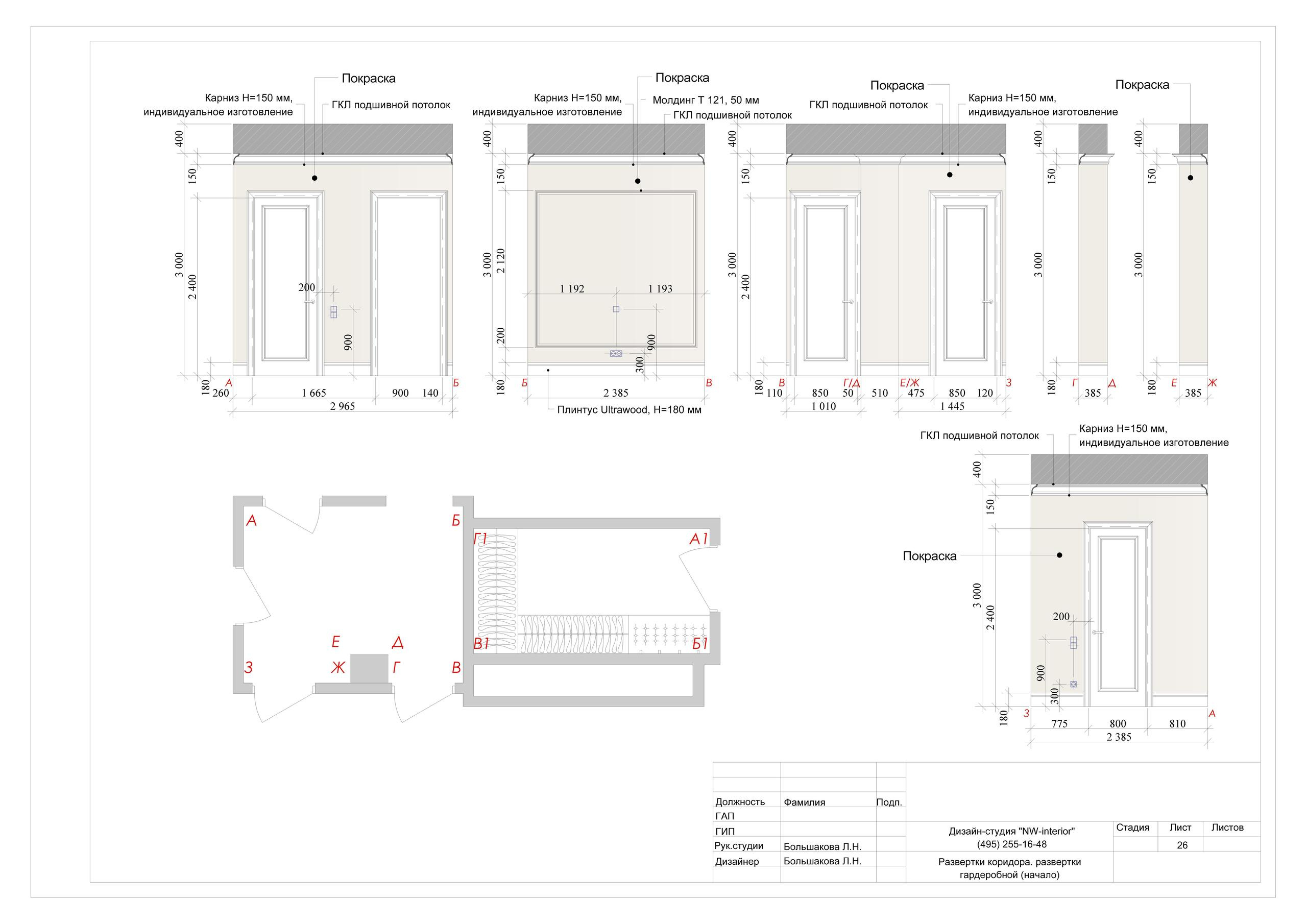 Пример проекта. Дизайн интерьера в Москве
