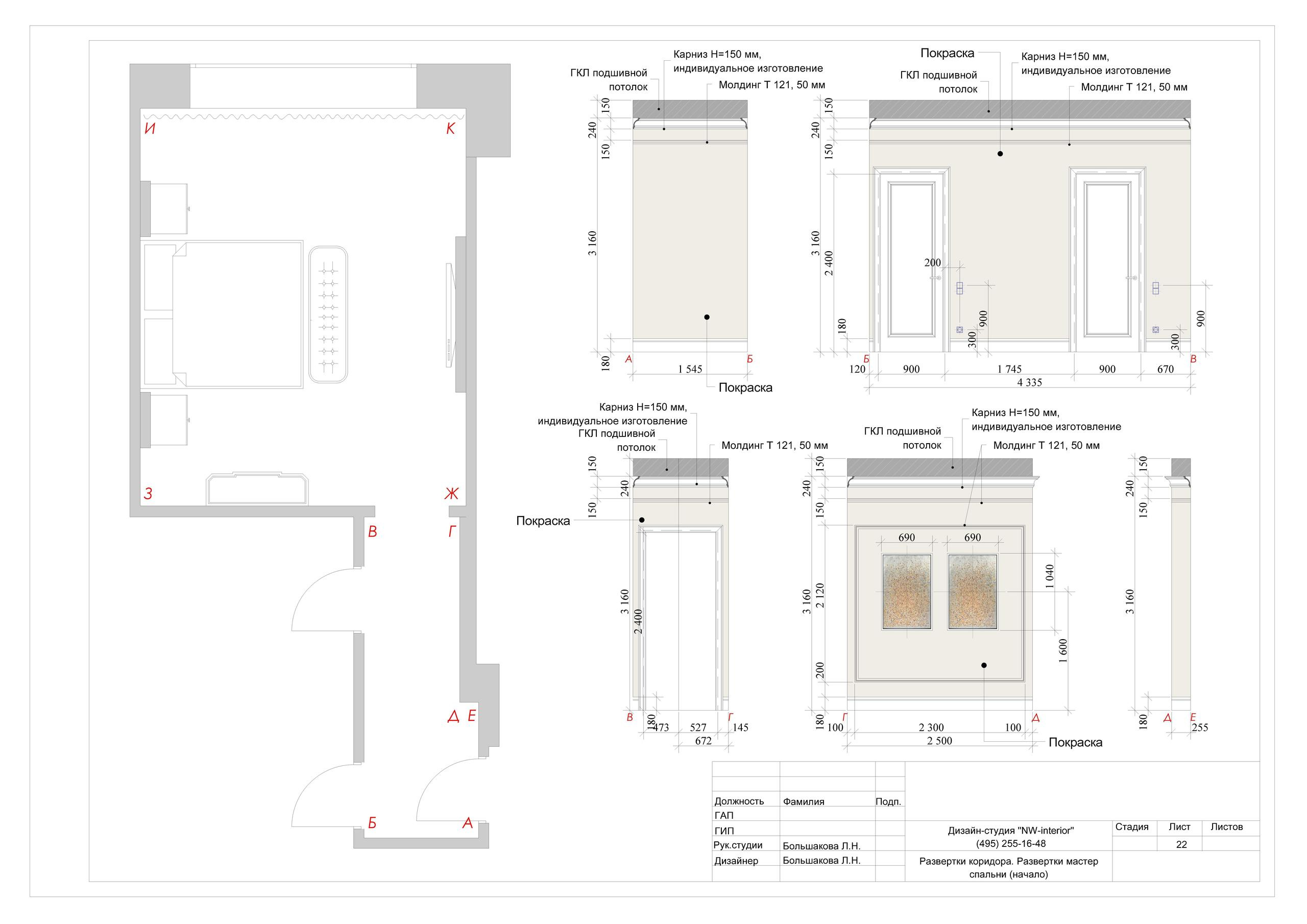 Пример проекта. Дизайн интерьера в Москве