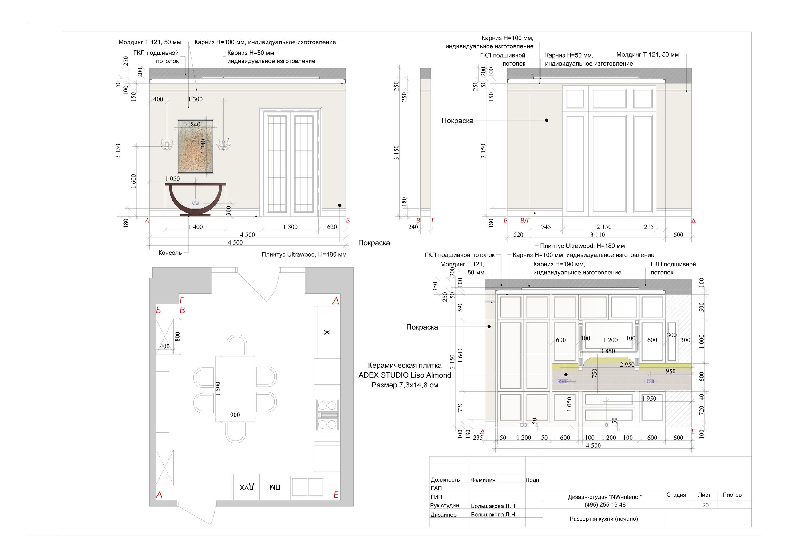 Пример проекта. Дизайн интерьера в Москве