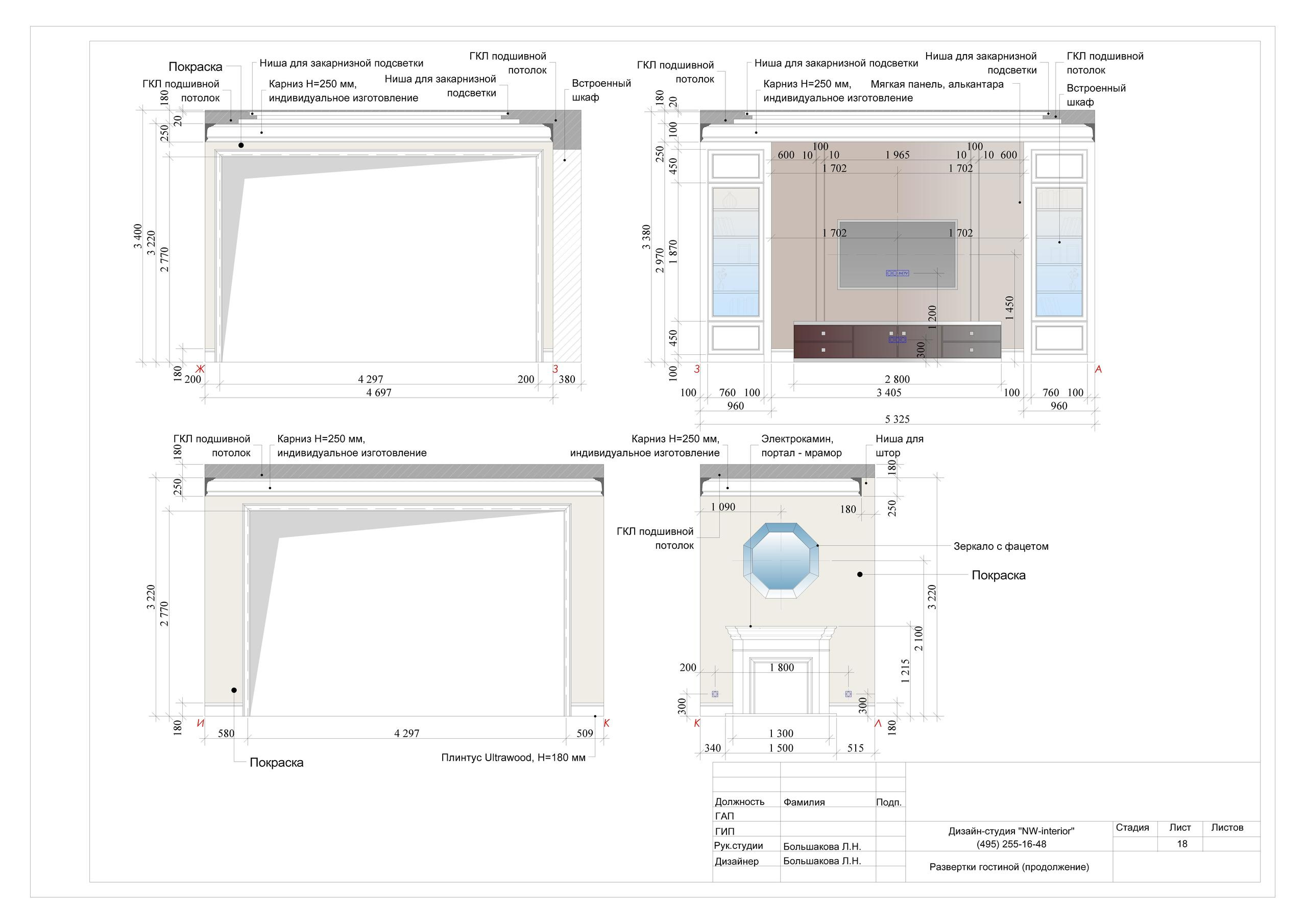 Пример проекта. Дизайн интерьера в Москве