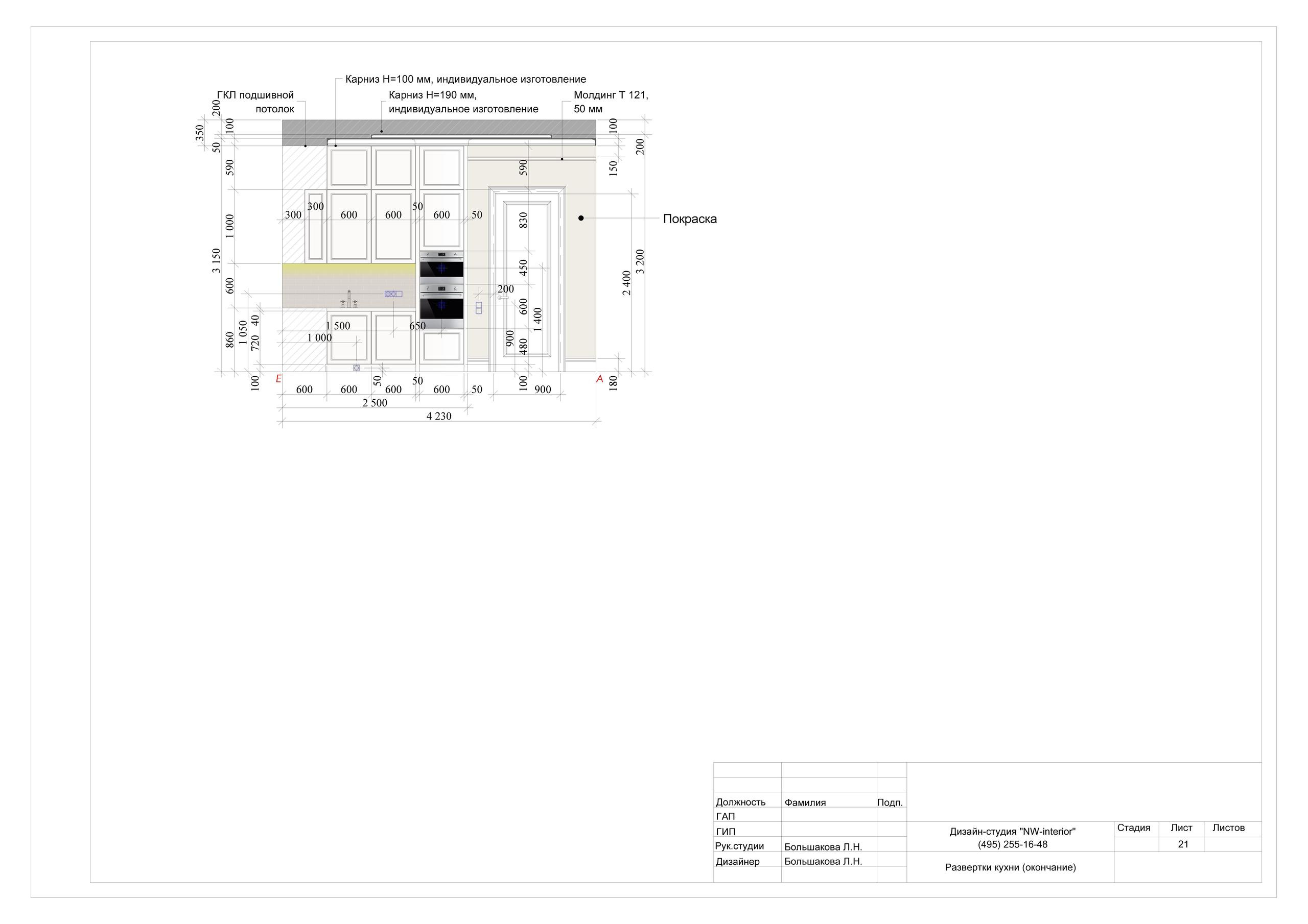 Пример проекта. Дизайн интерьера в Москве
