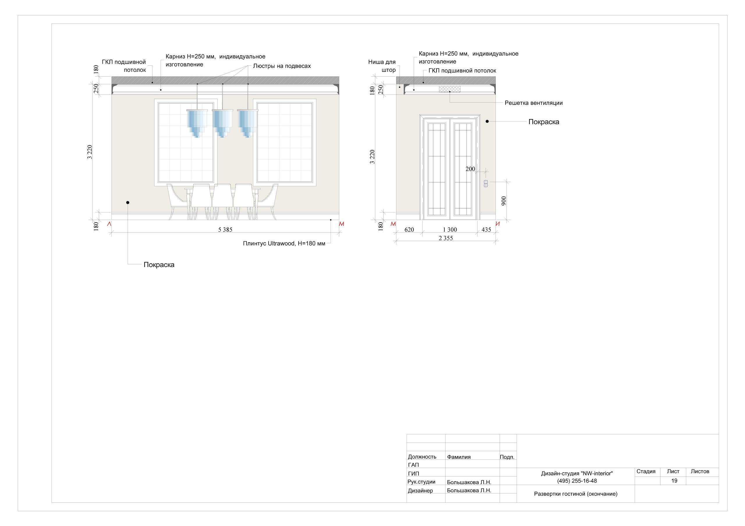 Пример проекта. Дизайн интерьера в Москве