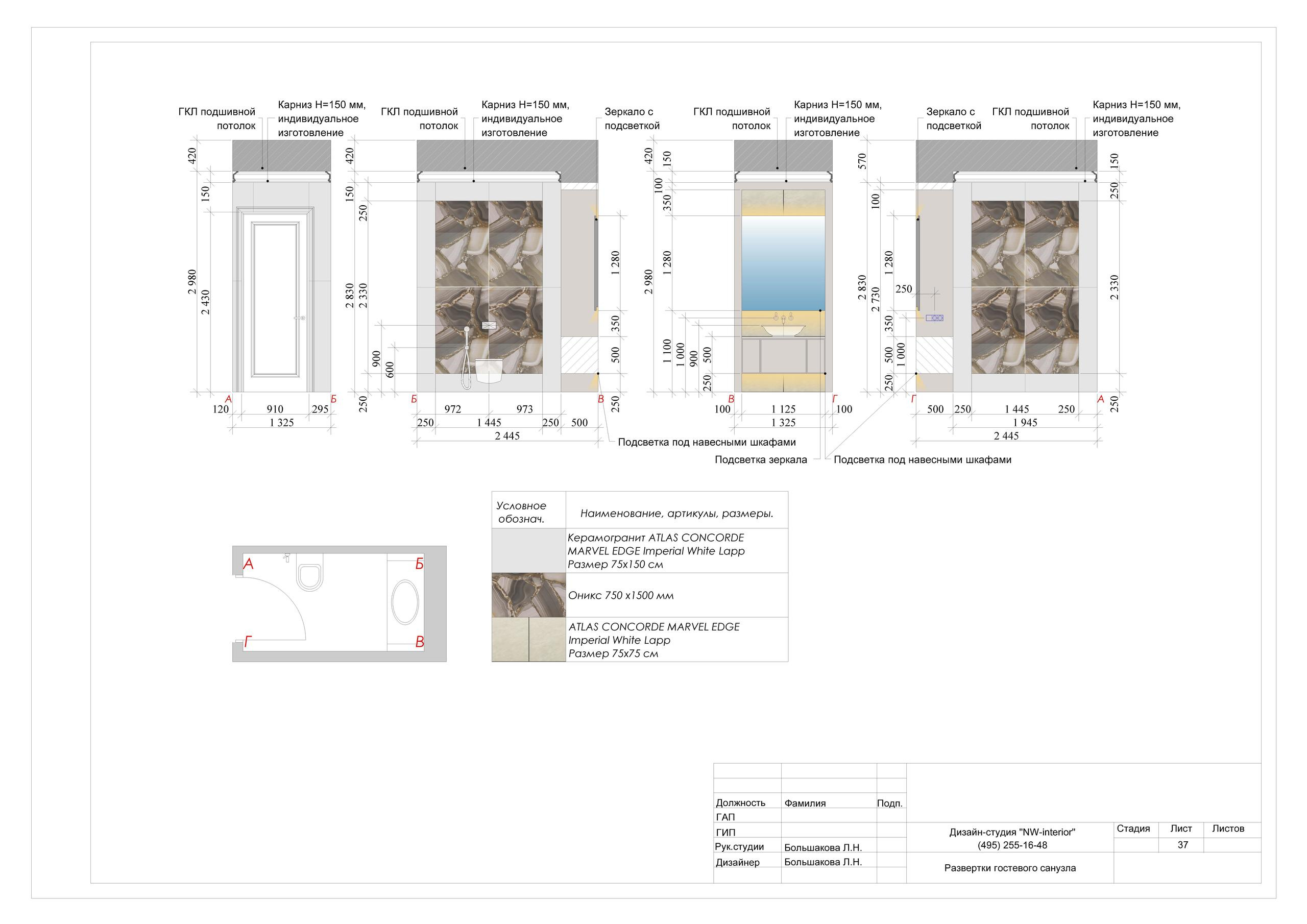 Пример проекта. Дизайн интерьера в Москве